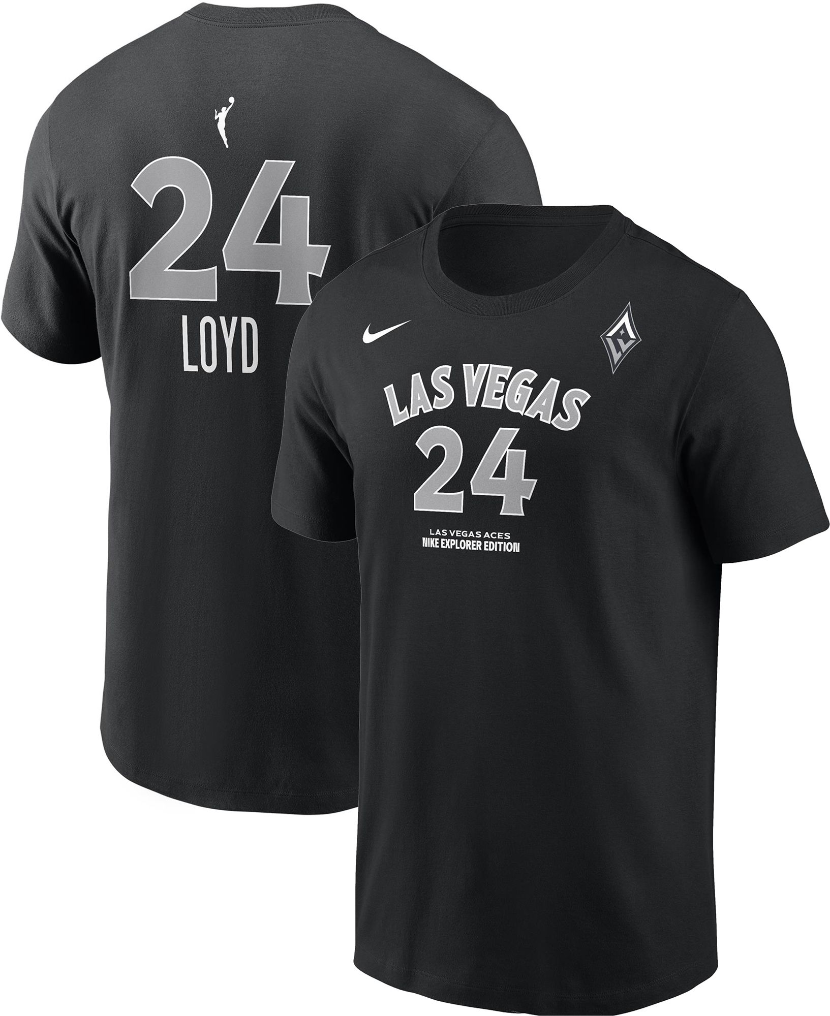 Nike Adult Las Vegas Aces Jewell Loyd #24 Black T-Shirt product image