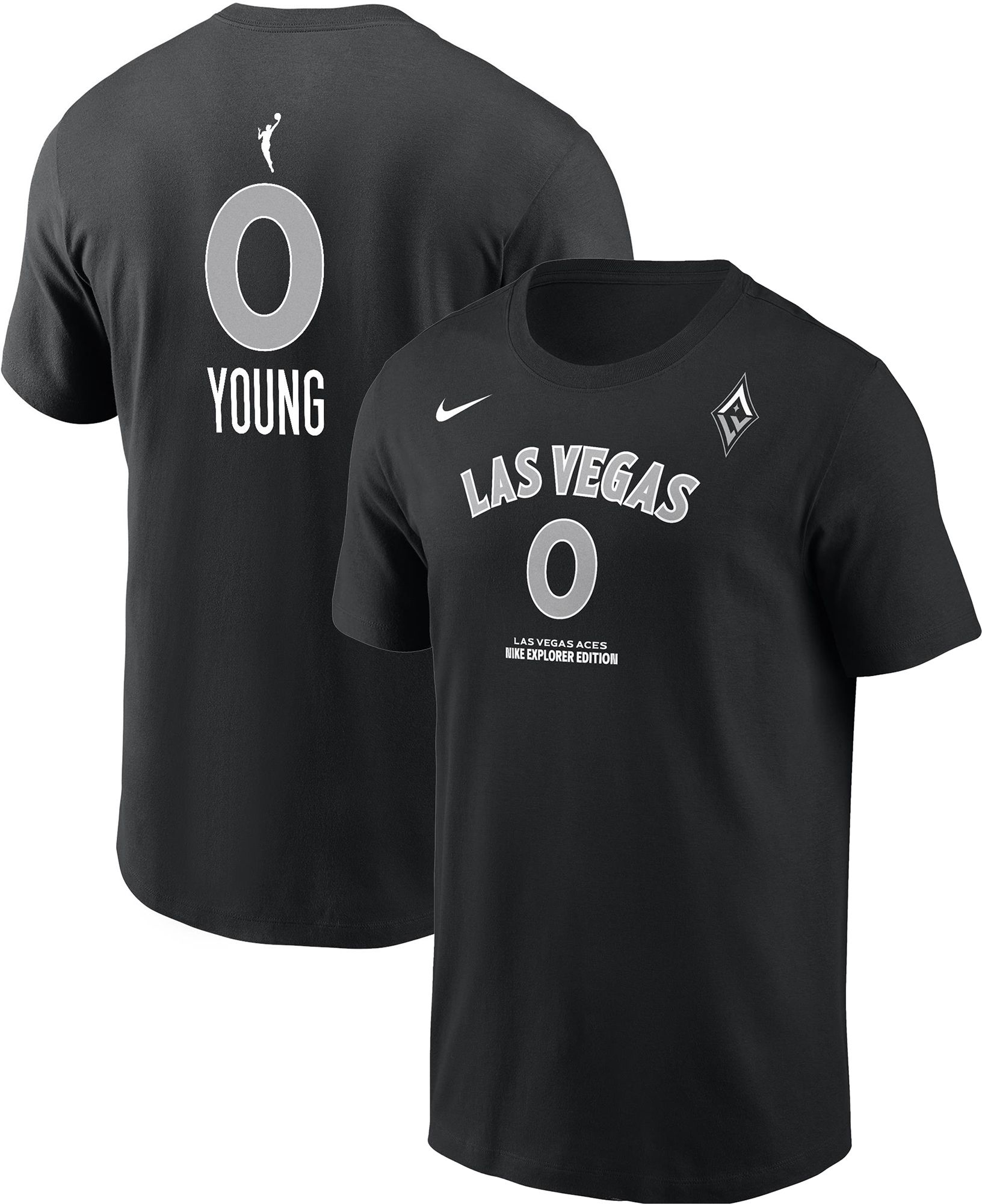 Nike Adult Las Vegas Aces Jackie Young #0 Black T-Shirt product image