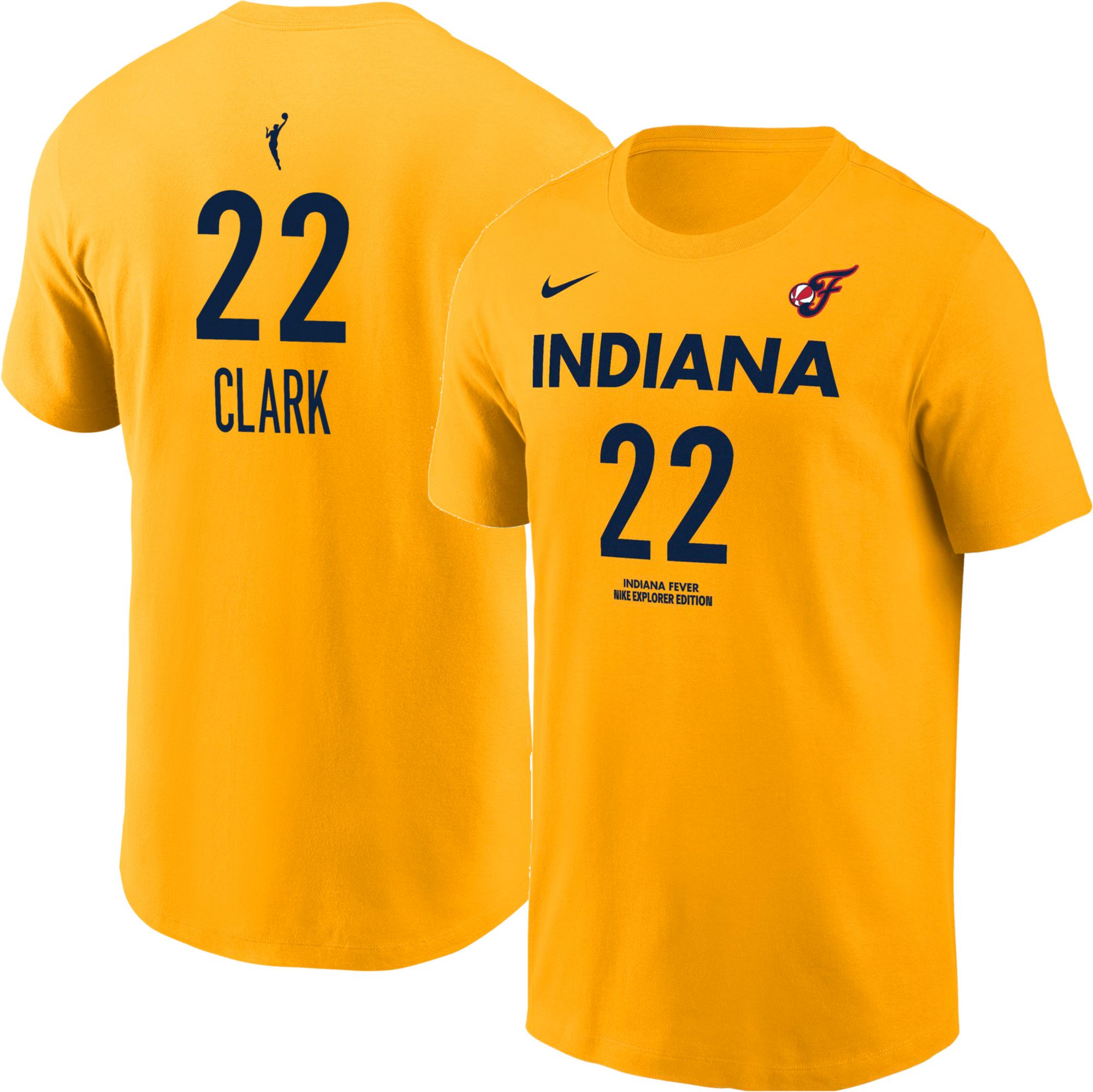 Nike Adult Indiana Fever Caitlin Clark #22 Yellow Explorer Edition T-Shirt product image