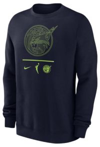 Nike Men's Minnesota Lynx Navy Club Logo Crew Neck