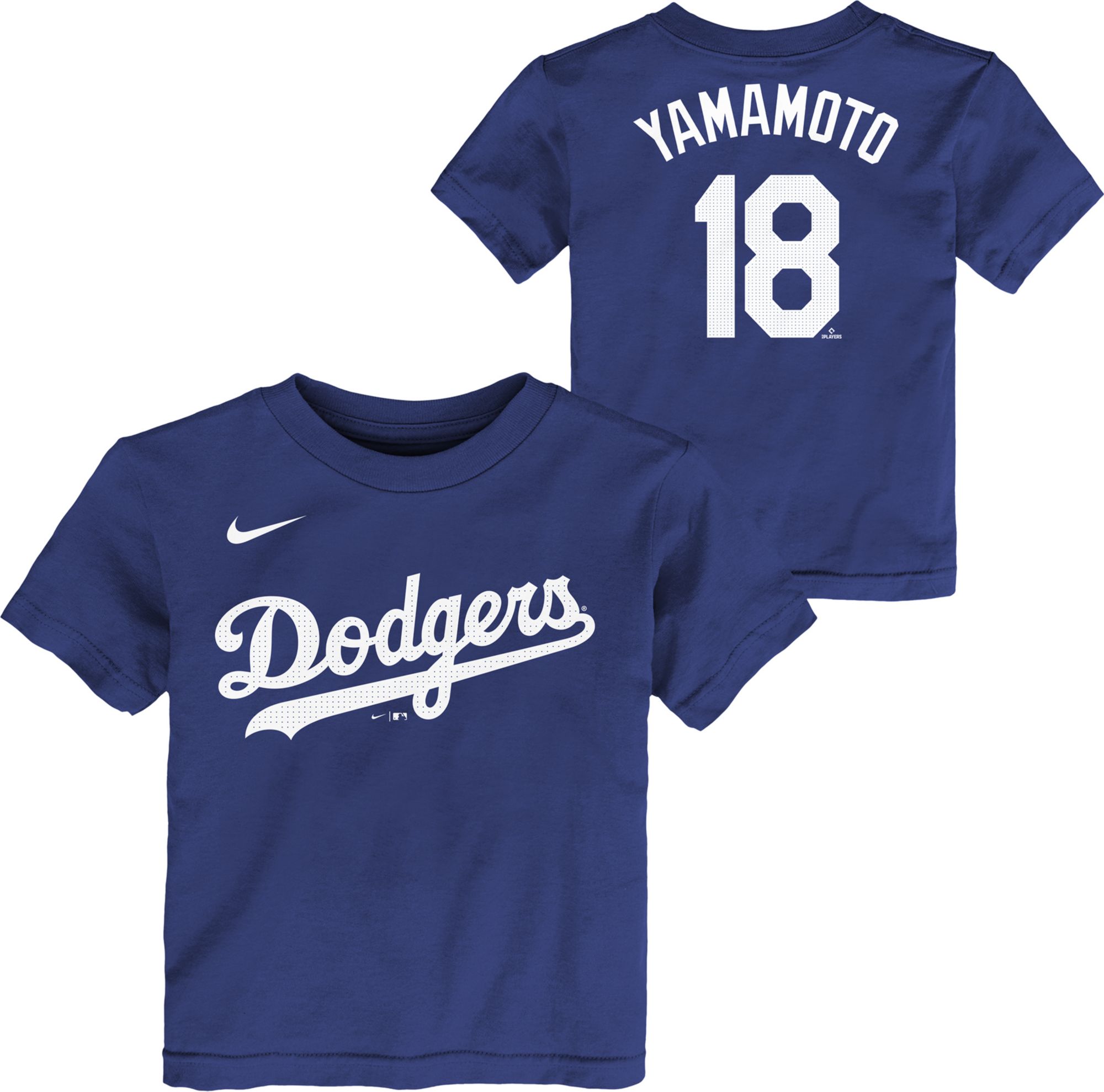 ロサンゼルス・ドジャース ユニフォーム 18 YAMAMOTO Nike Youth Los Angeles Dodgers Yoshinobu Yamamoto #18 Blue T-Shirt