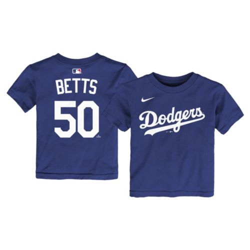 Nike Youth Los Angeles Dodgers Mookie Betts #50 Blue Home T-Shirt