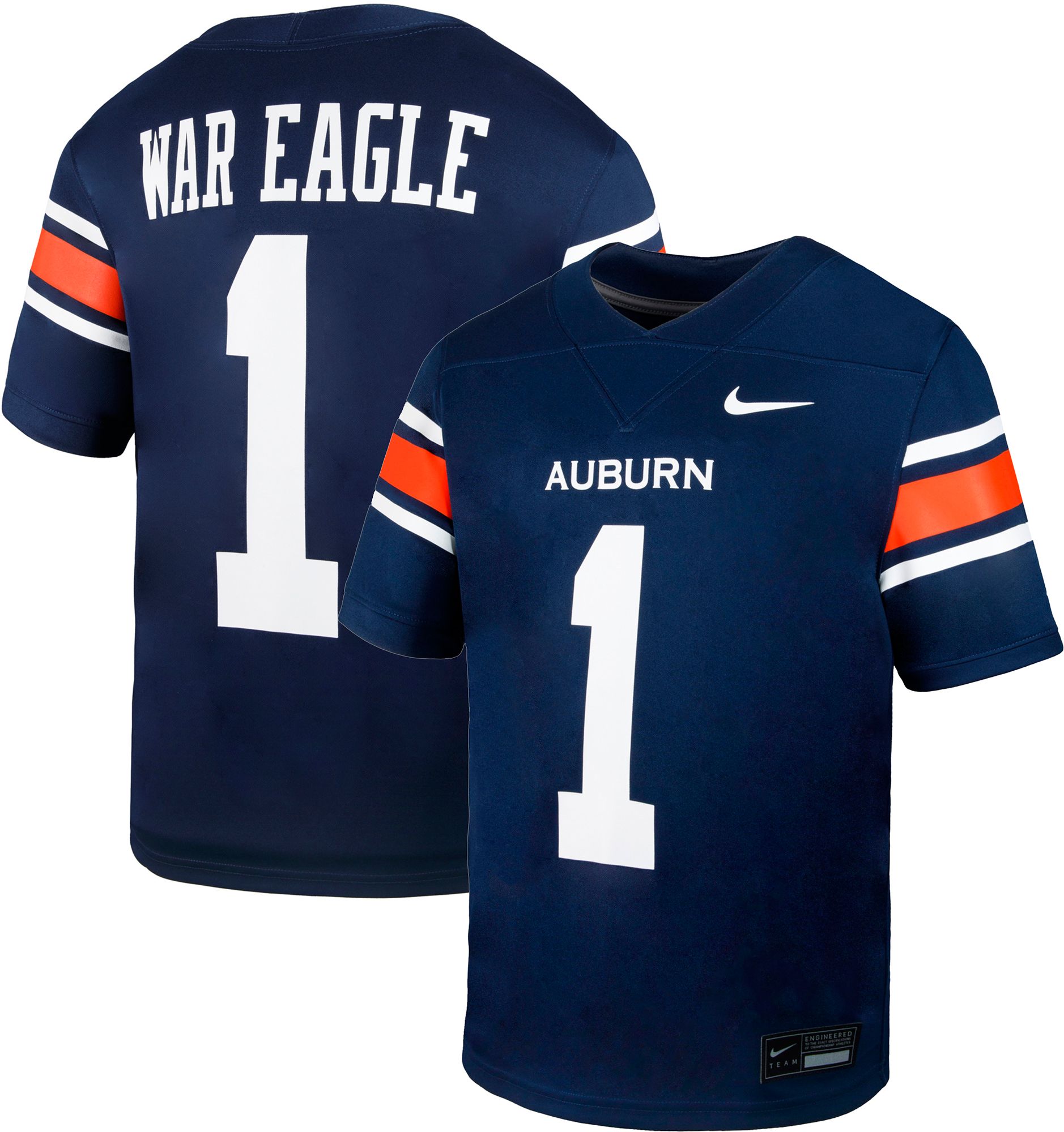 Nike Toddler Auburn Tigers Navy 2T Replica Home Football Jersey product image