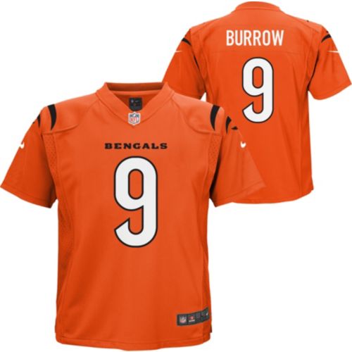 Nike Youth Cincinnati Bengals Joe Burrow #9 Black Game Jersey