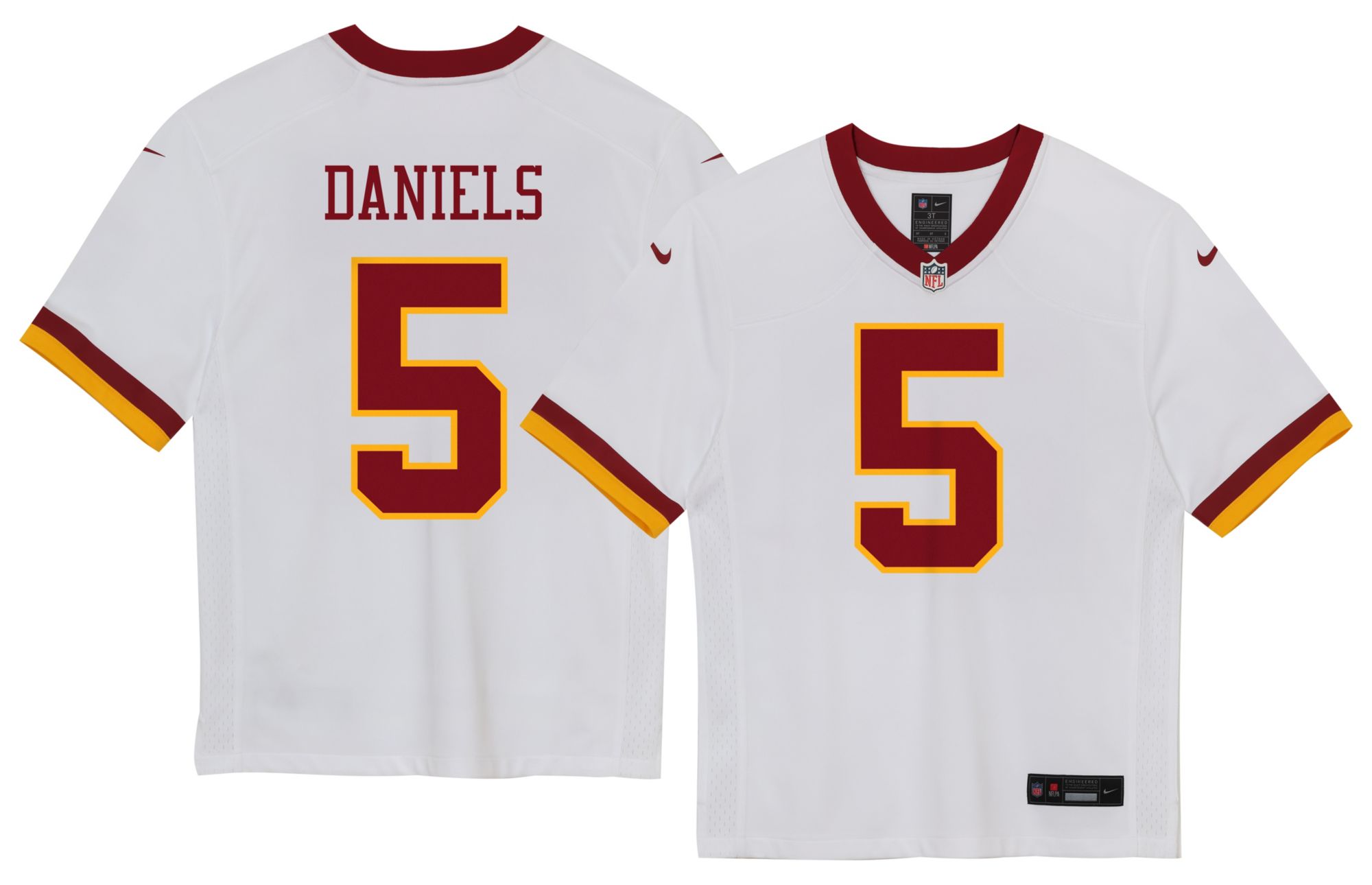 Nike Toddler Washington Commanders White Alternate 2 Game Jersey product image