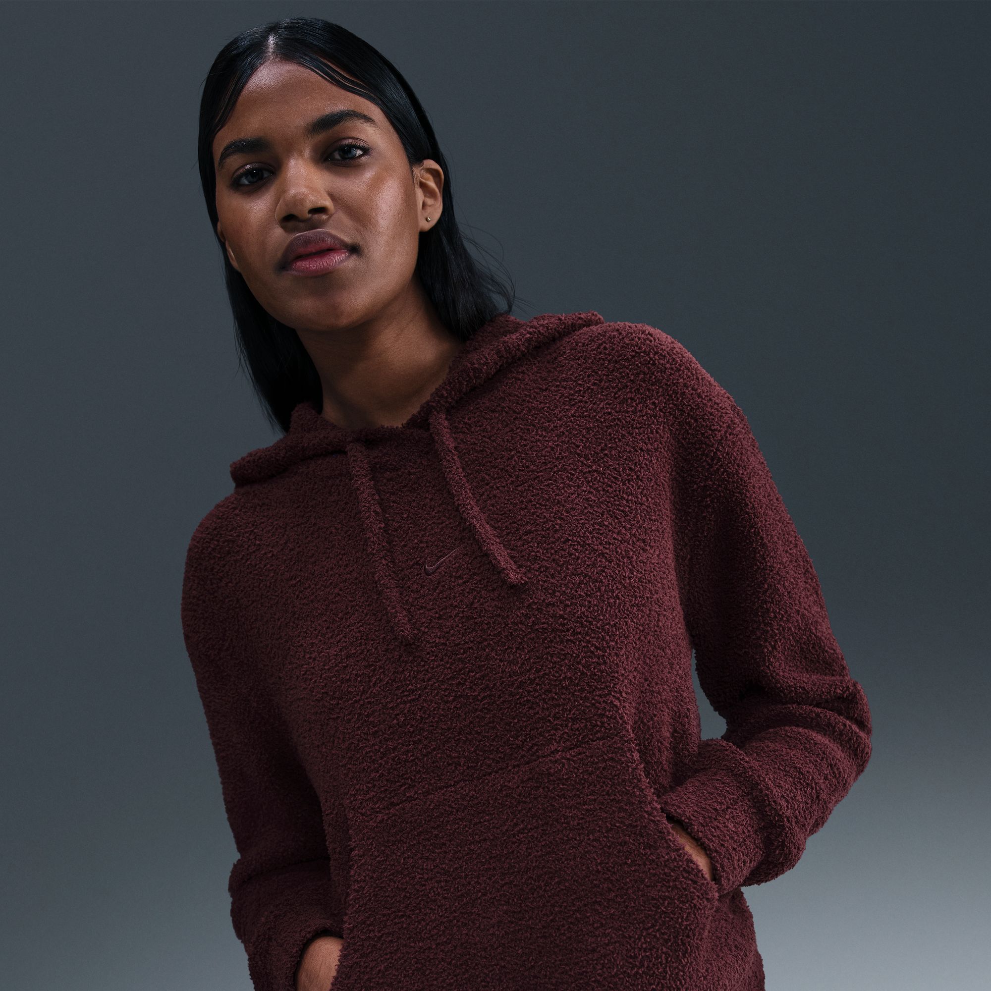 Nike Women's Sportswear Phoenix Cozy Bouclé Loose Knit Hoodie product image