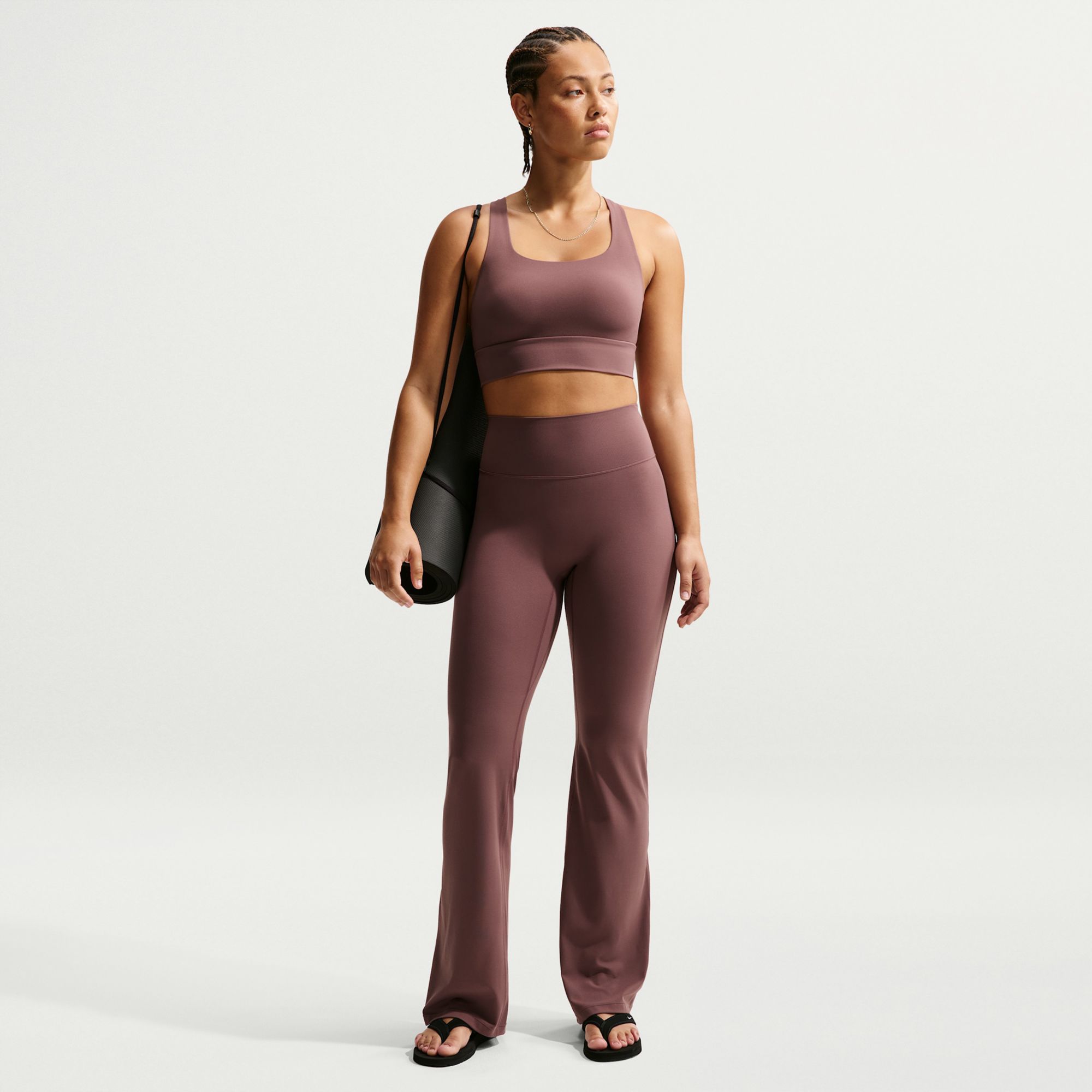 Nike Women's Zenvy High-Waisted Flared Leggings with No Front Seam product image