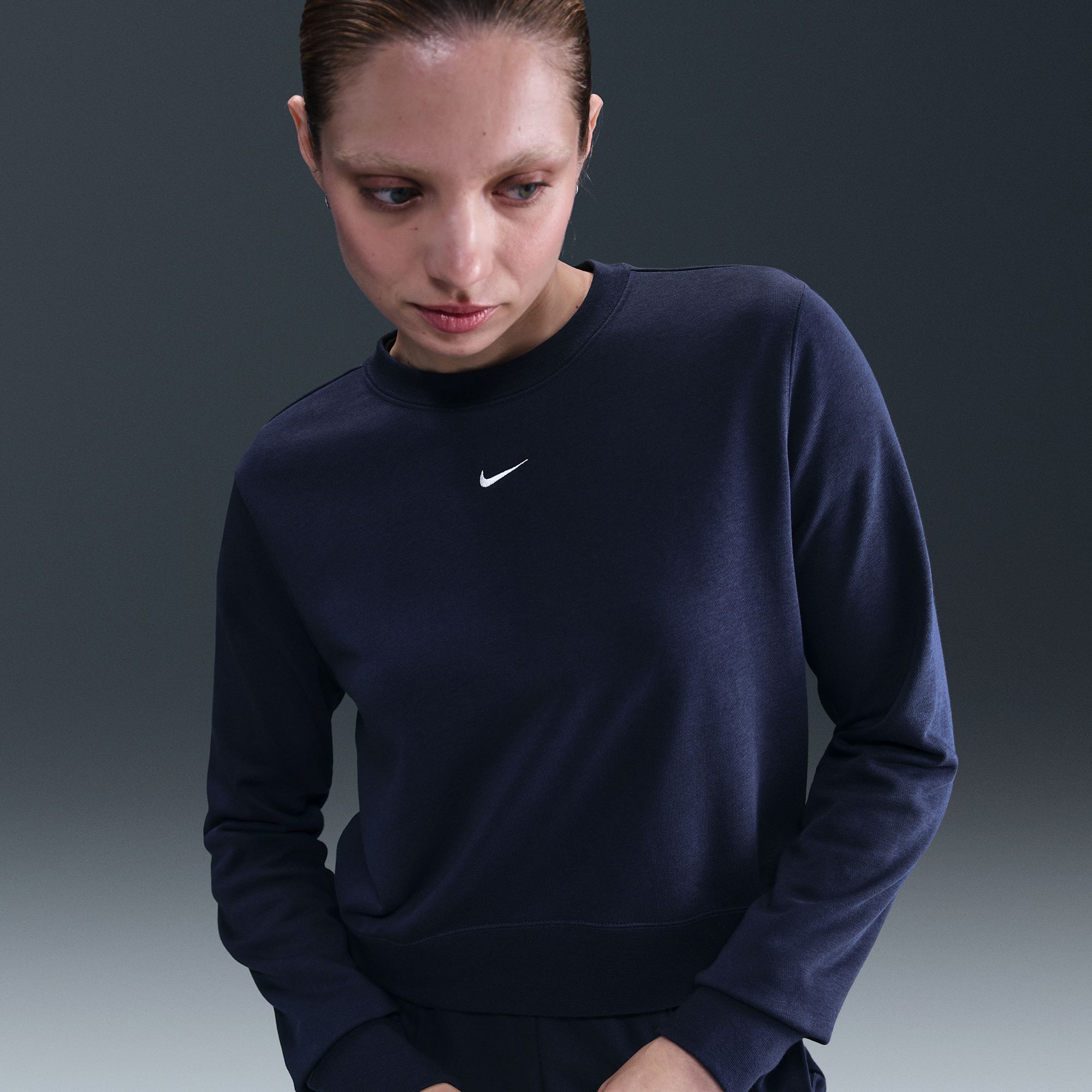 Nike Women's Sportswear Chill Terry Crew-Neck French Terry Sweatshirt product image
