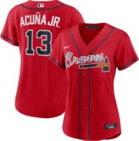 adidas Men's Atlanta Braves Black Ronald Acuna #13 Away Authentic