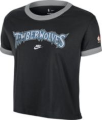 Nike Women's Minnesota Timberwolves Black Hardwood Classics Ringer