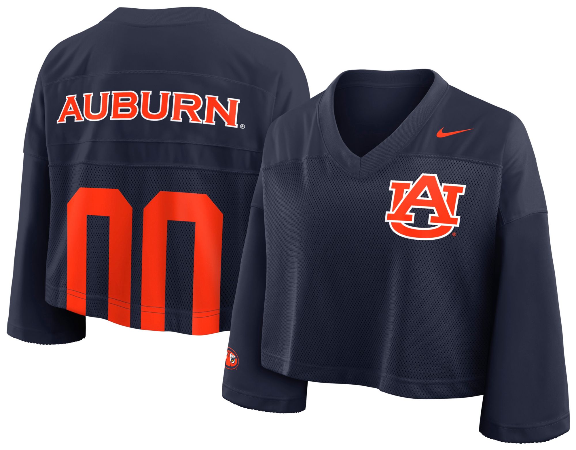 Nike Women's Auburn Tigers College Navy Cropped Replica Jersey product image