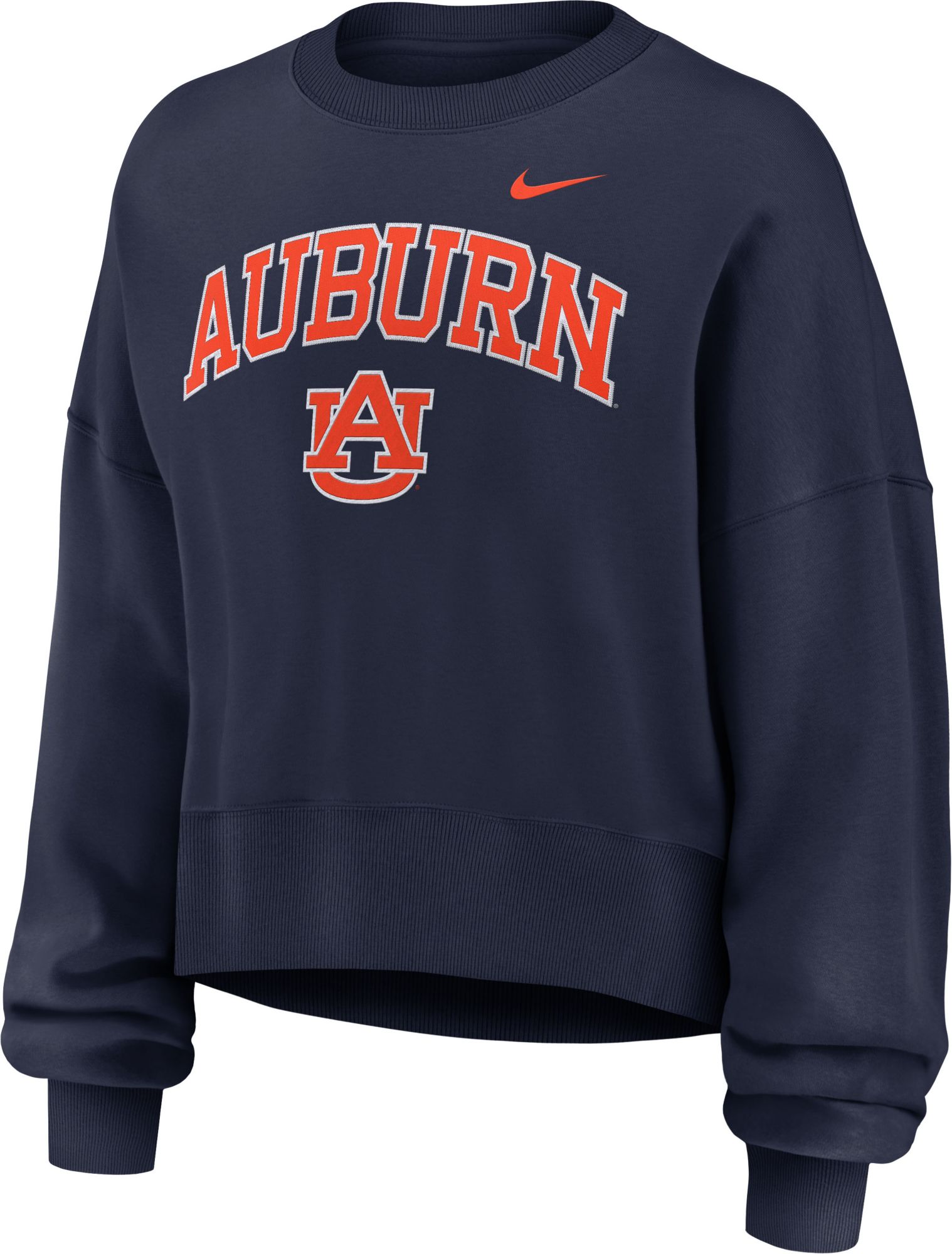 Nike Women's Auburn Tigers College Navy Phoenix Arch Oversized Crew Pullover Sweatshirt product image