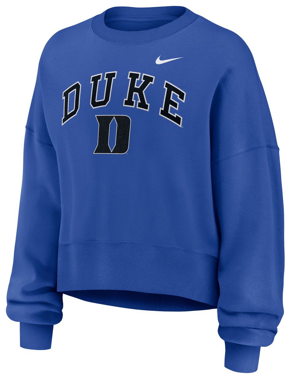 Nike Women's Duke Blue Devils Game Royal Phoenix Arch Oversized Crew Pullover Sweatshirt product image