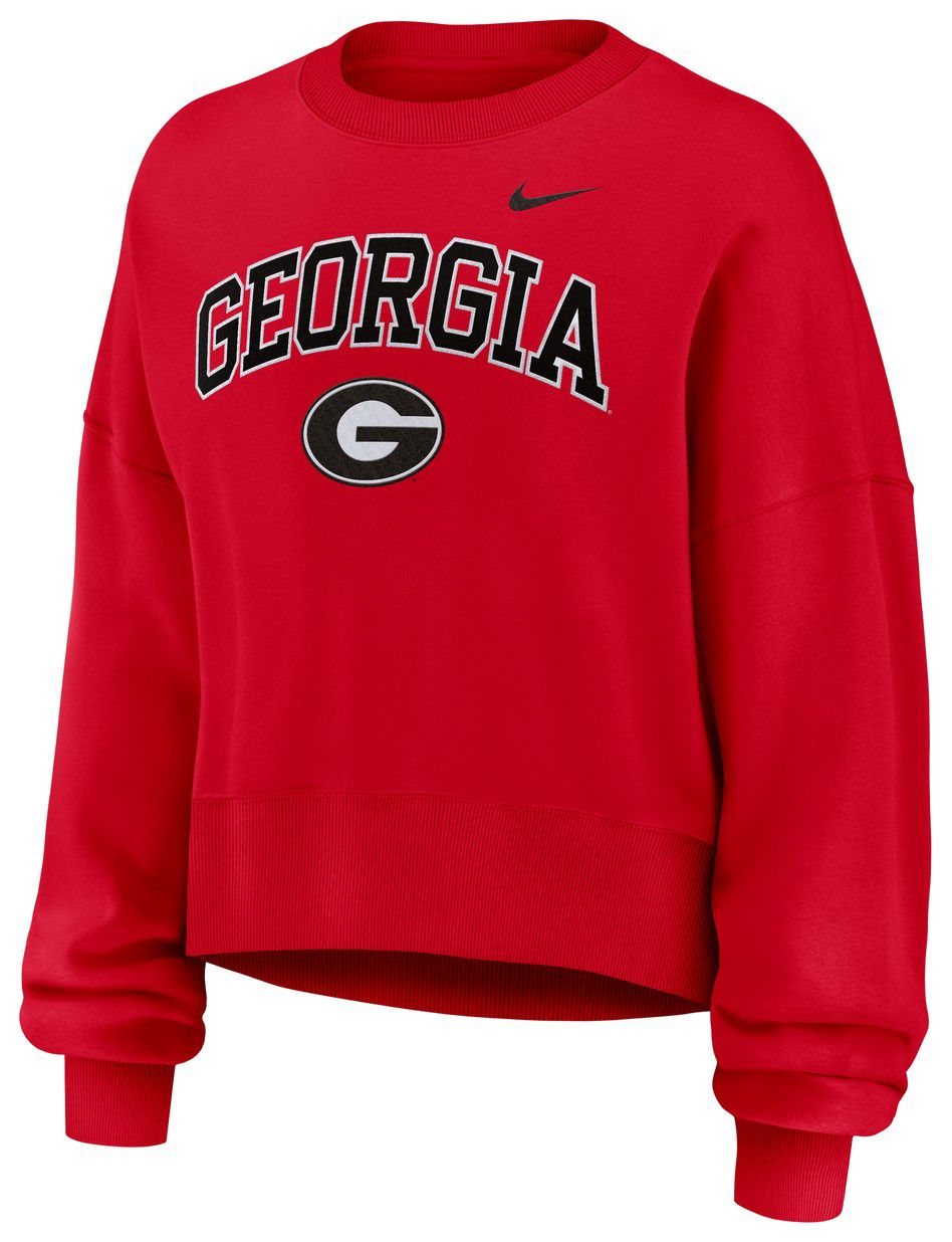 Nike Women's Georgia Bulldogs University Red Phoenix Arch Oversized Crew Pullover Sweatshirt product image