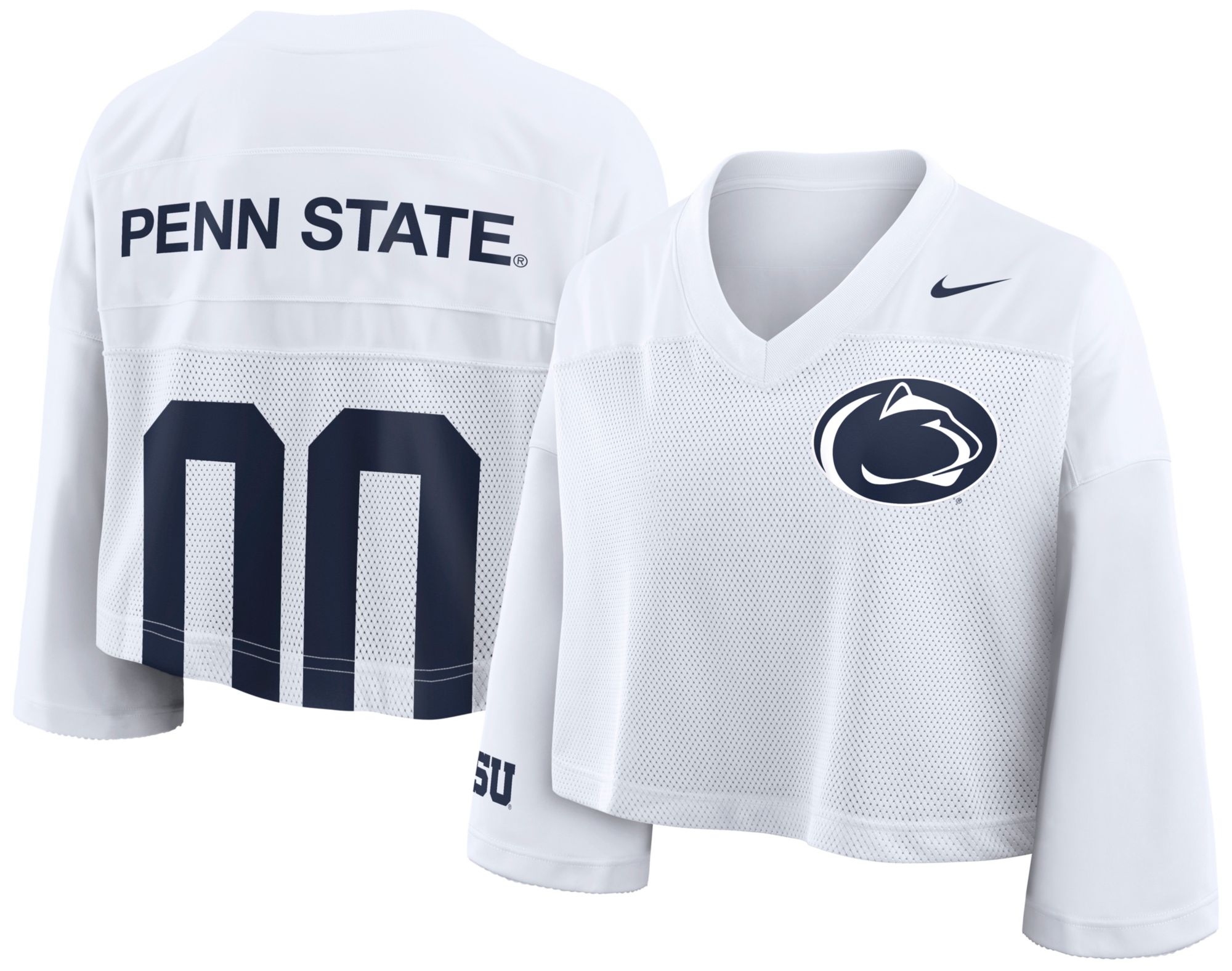 Nike Women's Penn State Nittany Lions White Crop Jersey product image