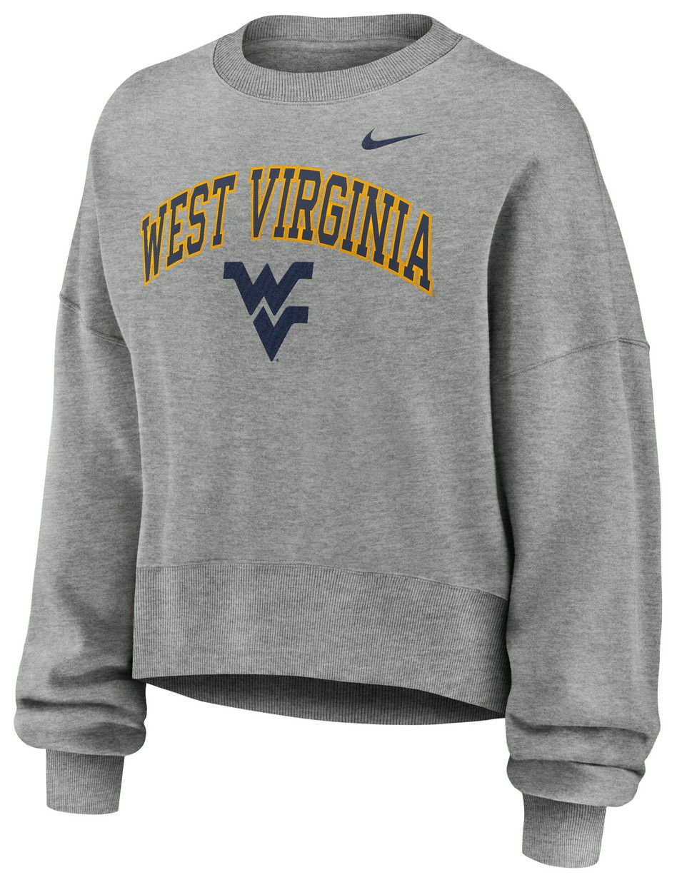 Nike Women's West Virginia Mountaineers Grey Tackle Twill Phoenix Crewneck Sweatshirt product image