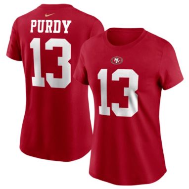 sorry, Nike Women's San Francisco 49ers Brock Purdy #13 Gym Red T-Shirt is currently out of stock