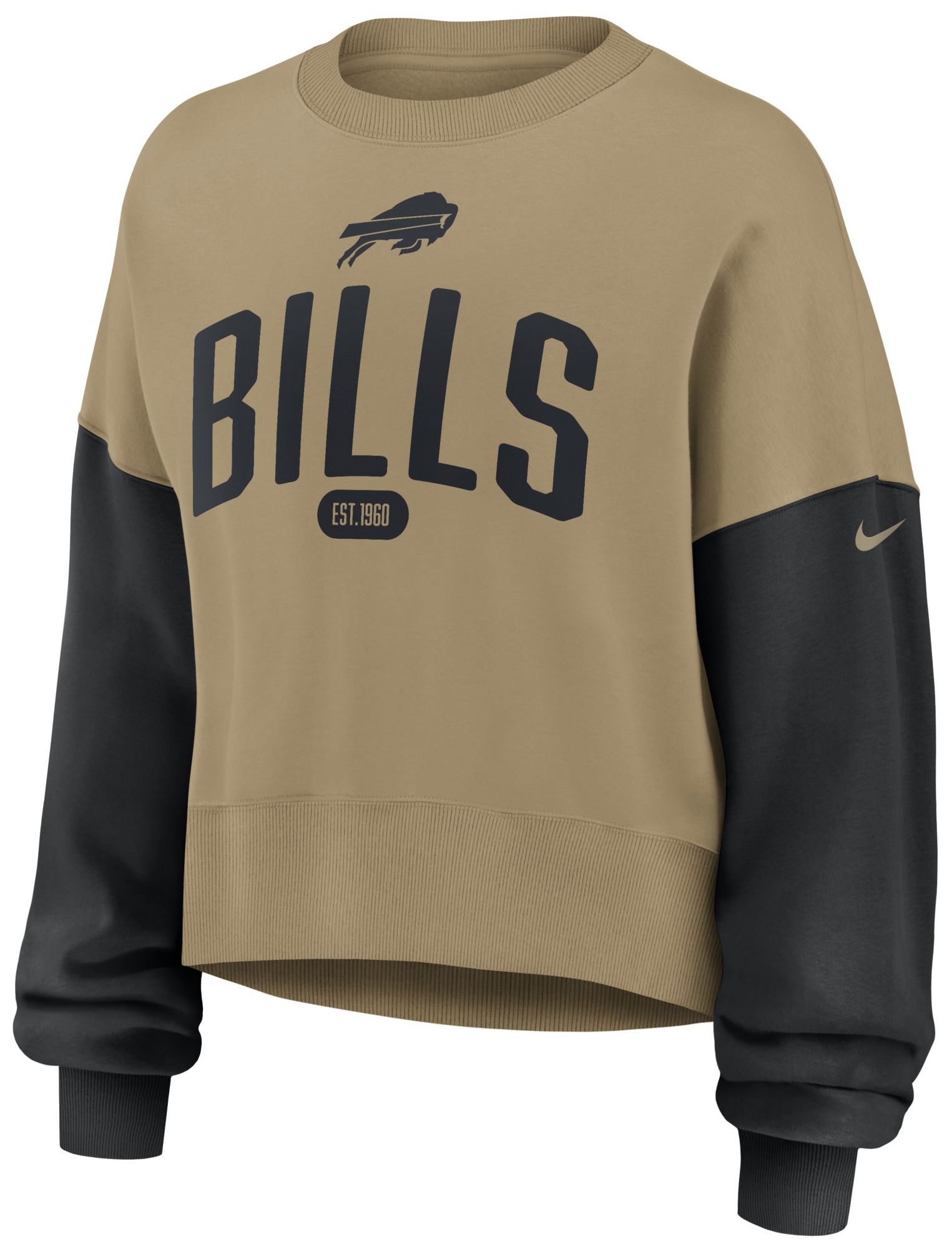 Nike Women's Buffalo Bills Parachute Beige Phoenix Rewind Crew Pullover Sweatshirt product image