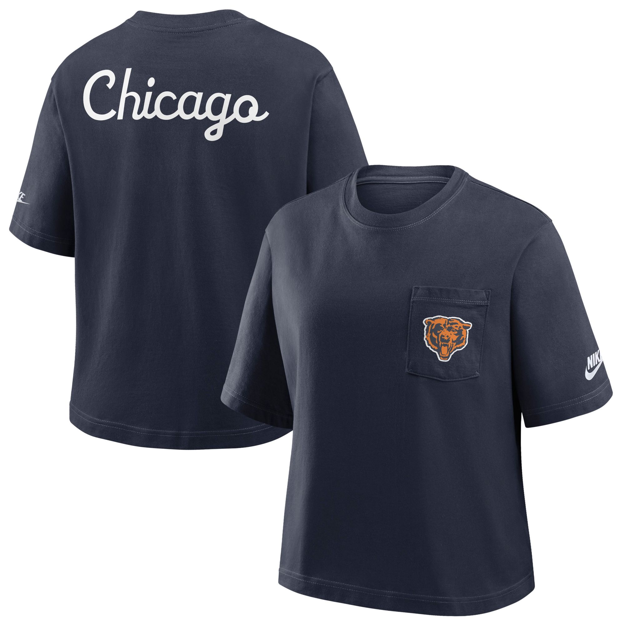 Nike Women's Chicago Bears Marine Rewind Pocket T-Shirt product image
