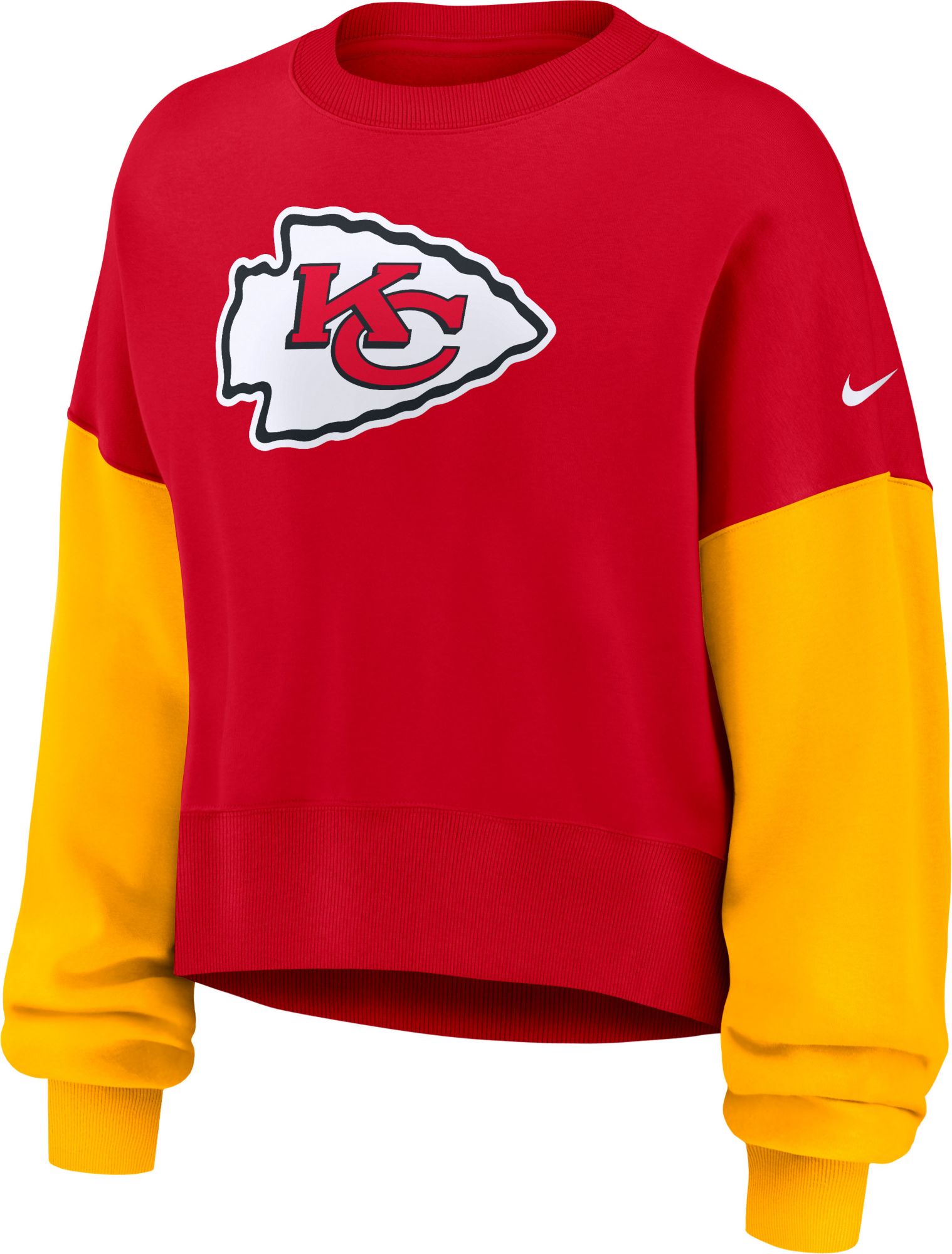 Nike Women's Kansas City Chiefs University Red Phoenix Logo Crew Pullover Sweatshirt product image