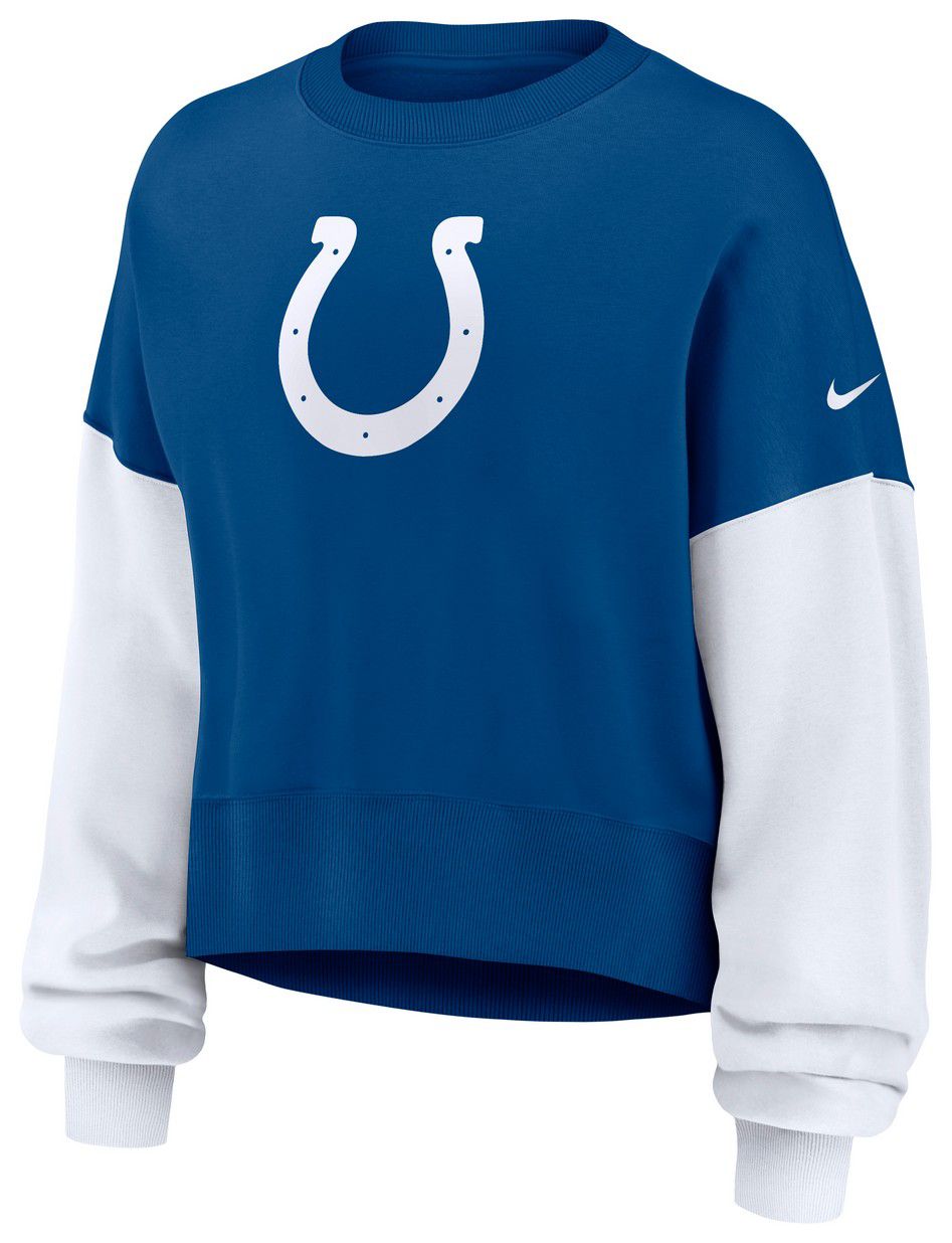 Nike Women's Indianapolis Colts Gym Blue Phoenix Logo Crew Pullover Sweatshirt product image