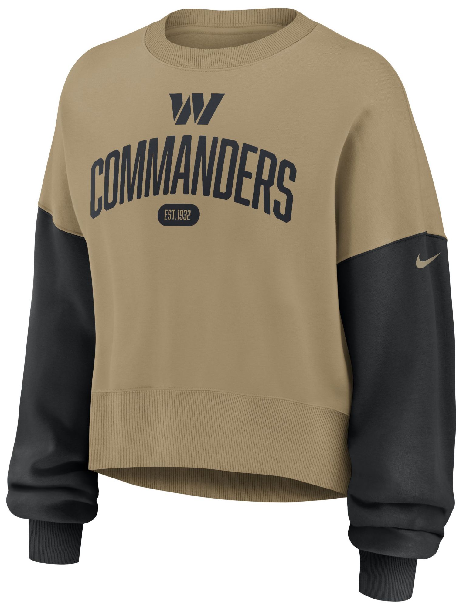 Nike Women's Washington Commanders Parachute Beige Phoenix Rewind Crew Pullover Sweatshirt product image
