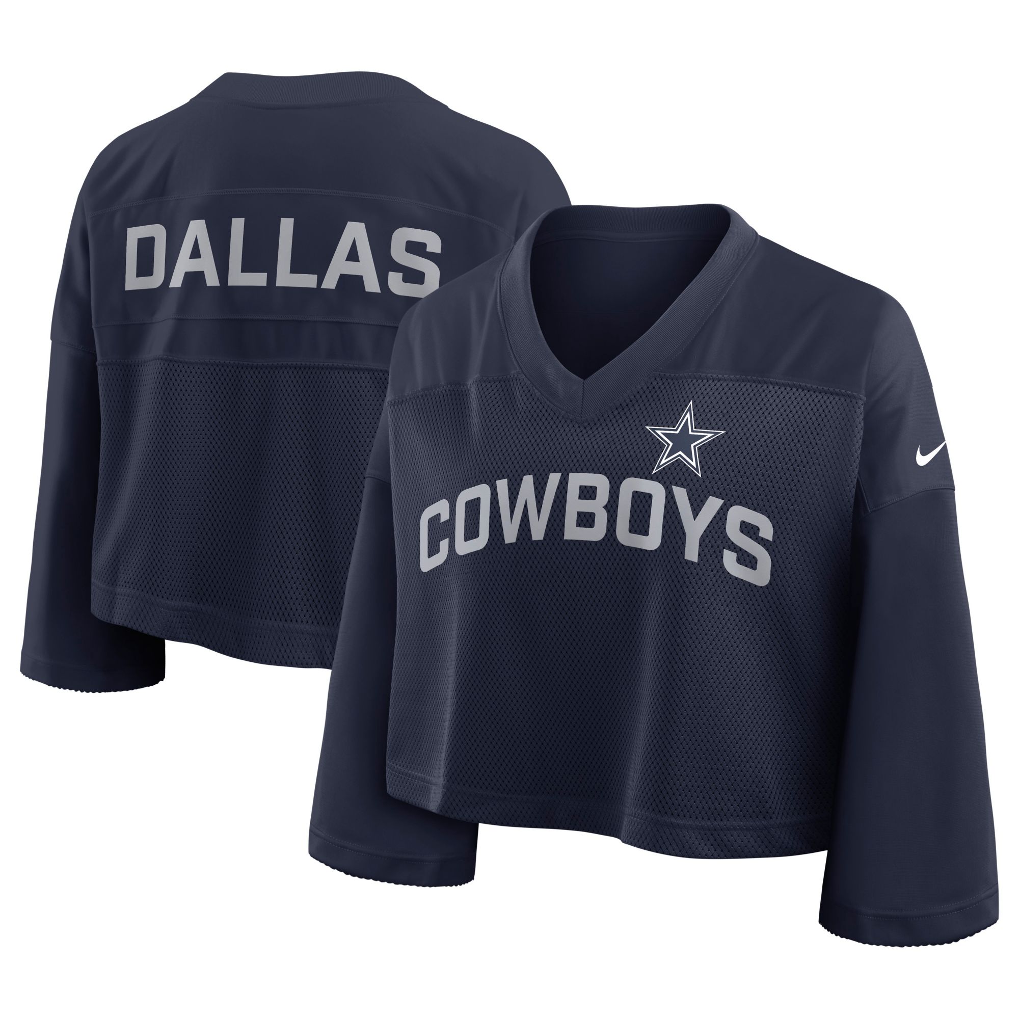 Nike Women's Dallas Cowboys Navy Crop Jersey product image