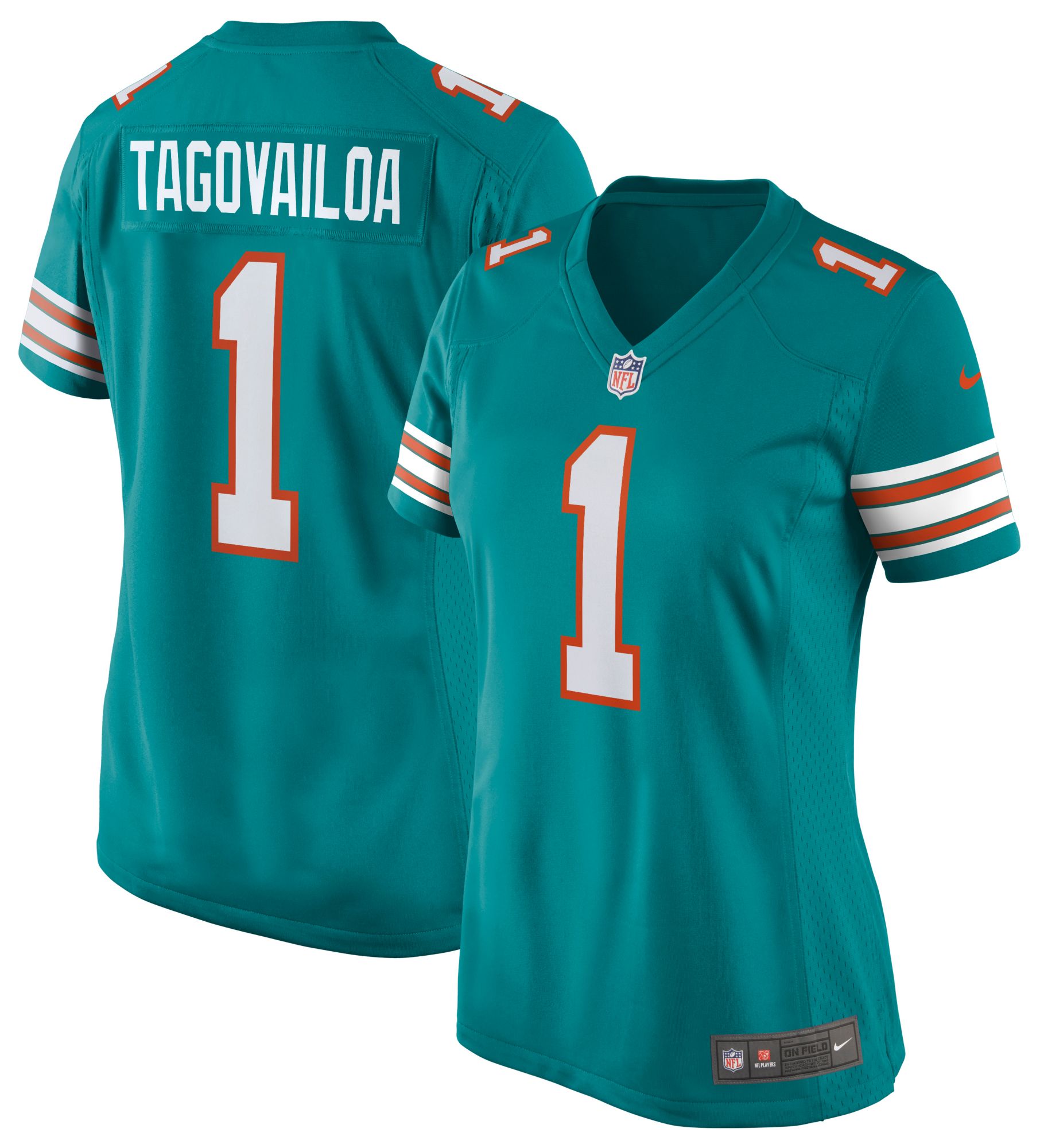 Nike Women's Miami Dolphins Tua Tagovailoa #1 Mardi Gras Alternate Game Jersey product image