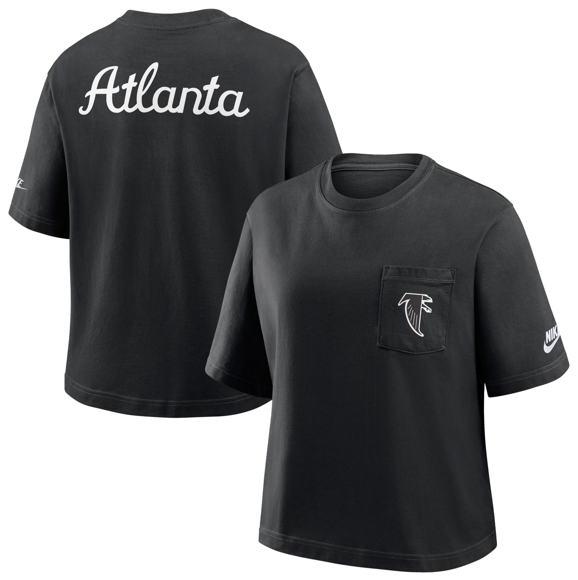 Nike Women's Atlanta Falcons Black Rewind Pocket T-Shirt product image