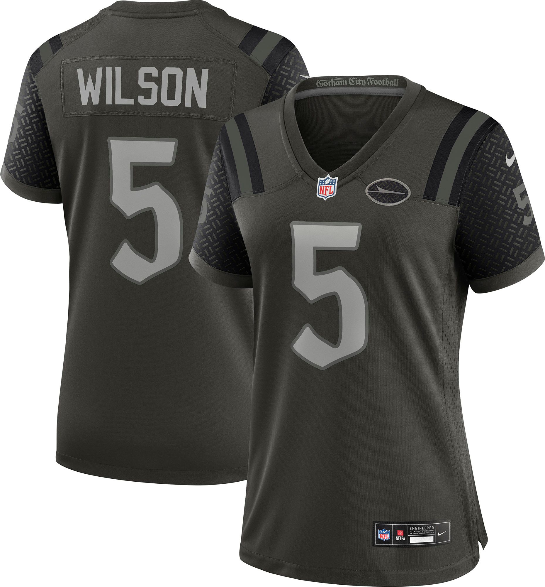 Nike Women's New York Jets Garrett Wilson #5 NFL Rivalries Game Jersey product image