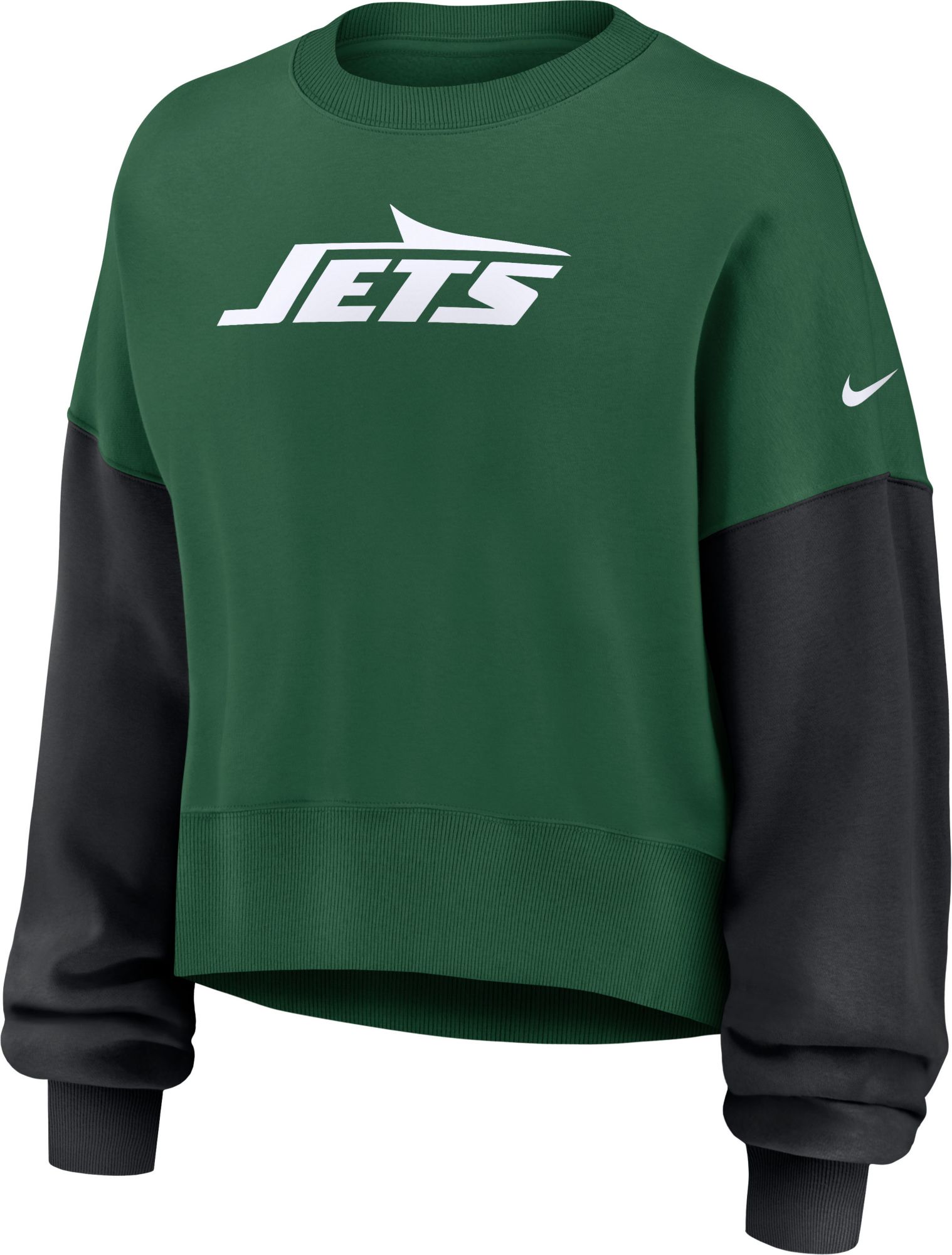 Nike Women's New York Jets Sport Green Phoenix Logo Crew Pullover Sweatshirt product image