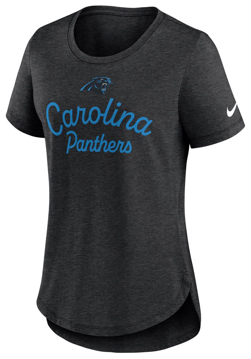 Nike Women's Carolina Panthers Black Heather Triblend T-Shirt product image