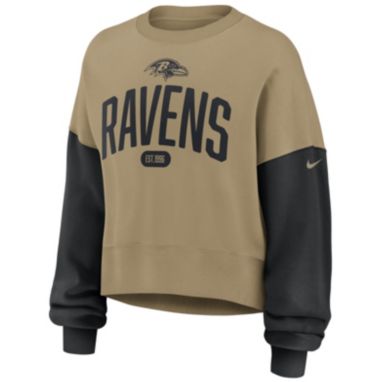 sorry, Nike Women's Baltimore Ravens Parachute Beige Phoenix Rewind Crew Pullover Sweatshirt is currently out of stock