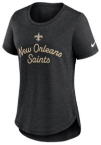 Nike Women's New Orleans Saints Black Heather Triblend T