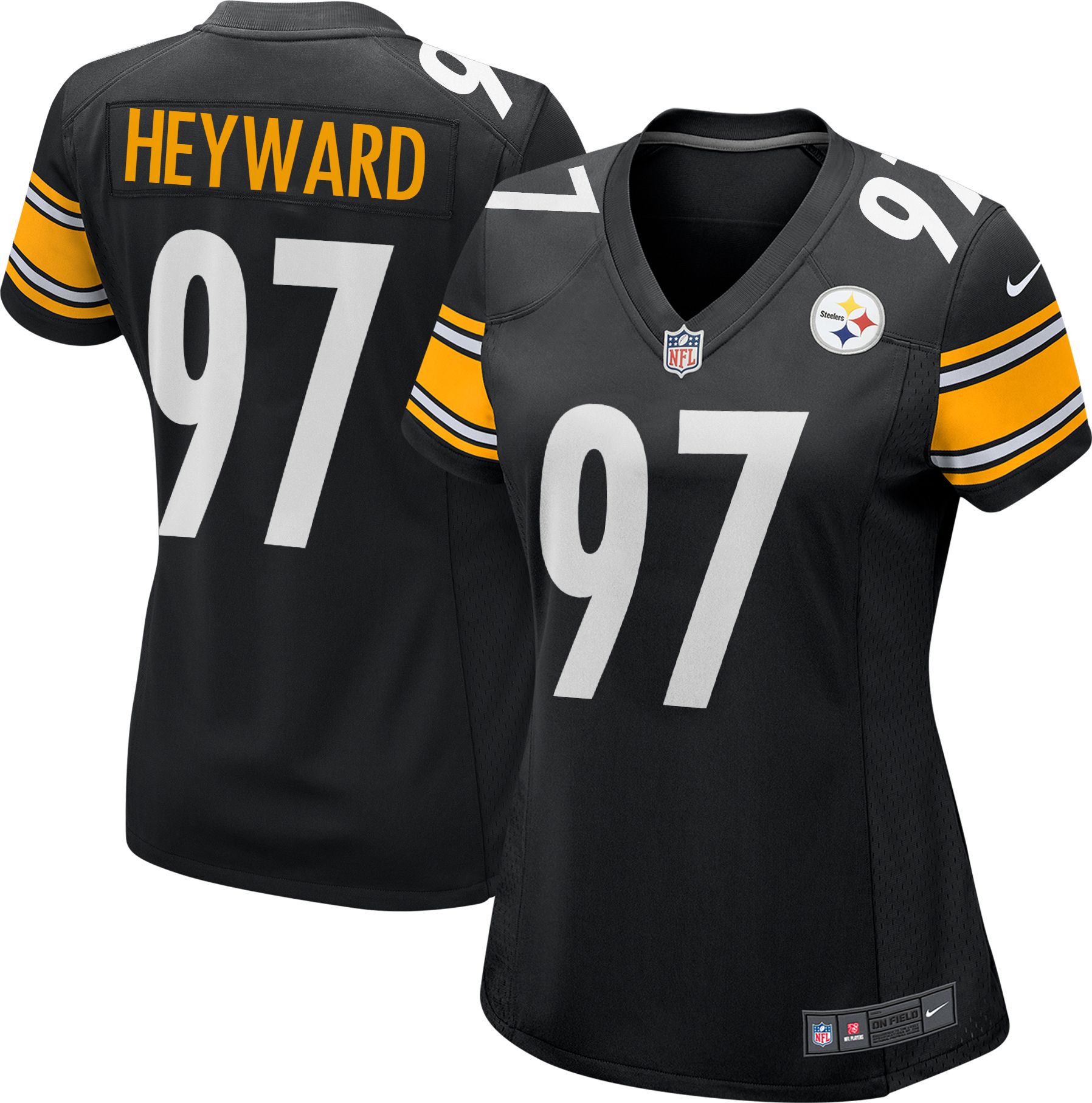 Nike Women's Pittsburgh Steelers Cameron Heyward #97 Black Game Jersey product image