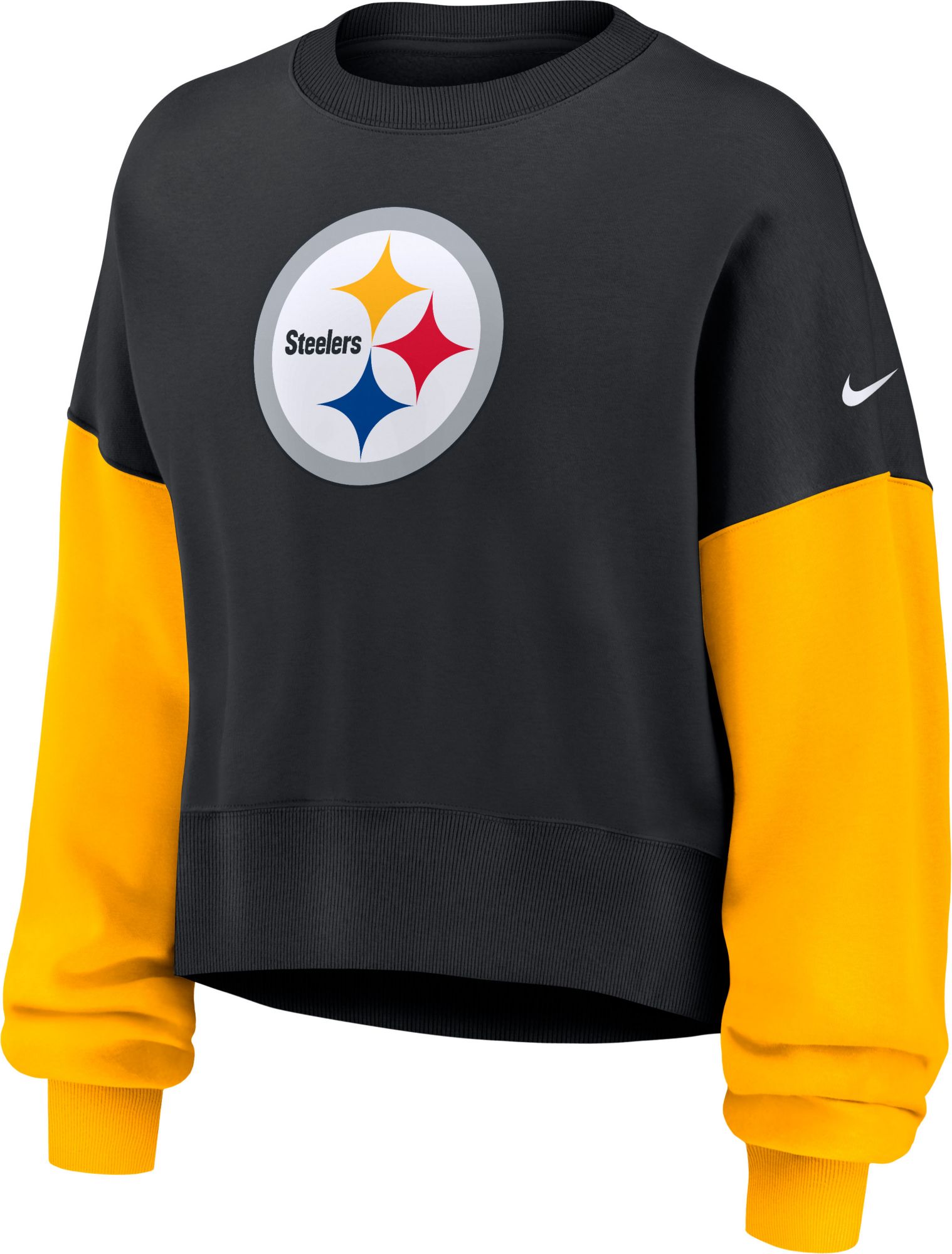 Nike Women's Pittsburgh Steelers Black Phoenix Logo Crew Pullover Sweatshirt product image