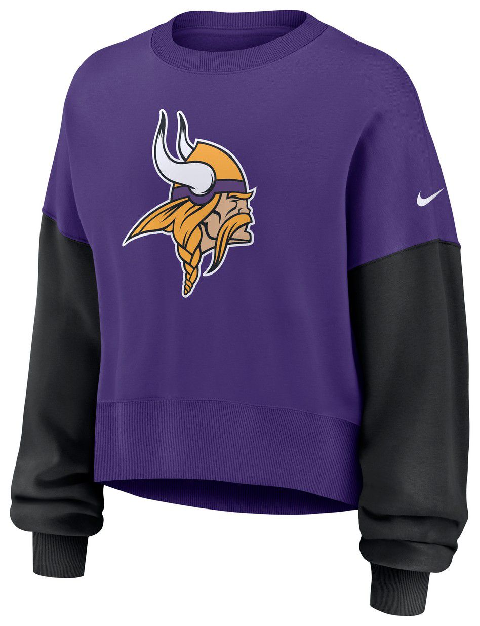 Nike Women's Minnesota Vikings Court Purple Phoenix Logo Crew Pullover Sweatshirt product image