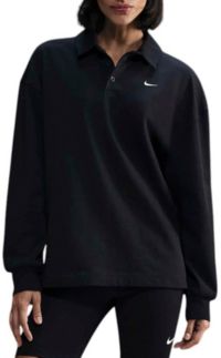 Nike Women's Sportswear Essential Oversized Long-Sleeve Polo