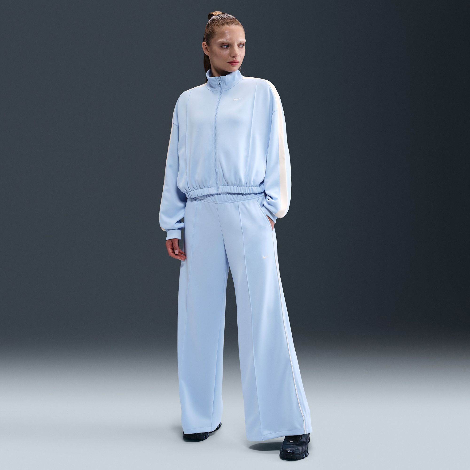Nike Women's Sportswear Mid-Rise Wide-Leg Track Pants product image