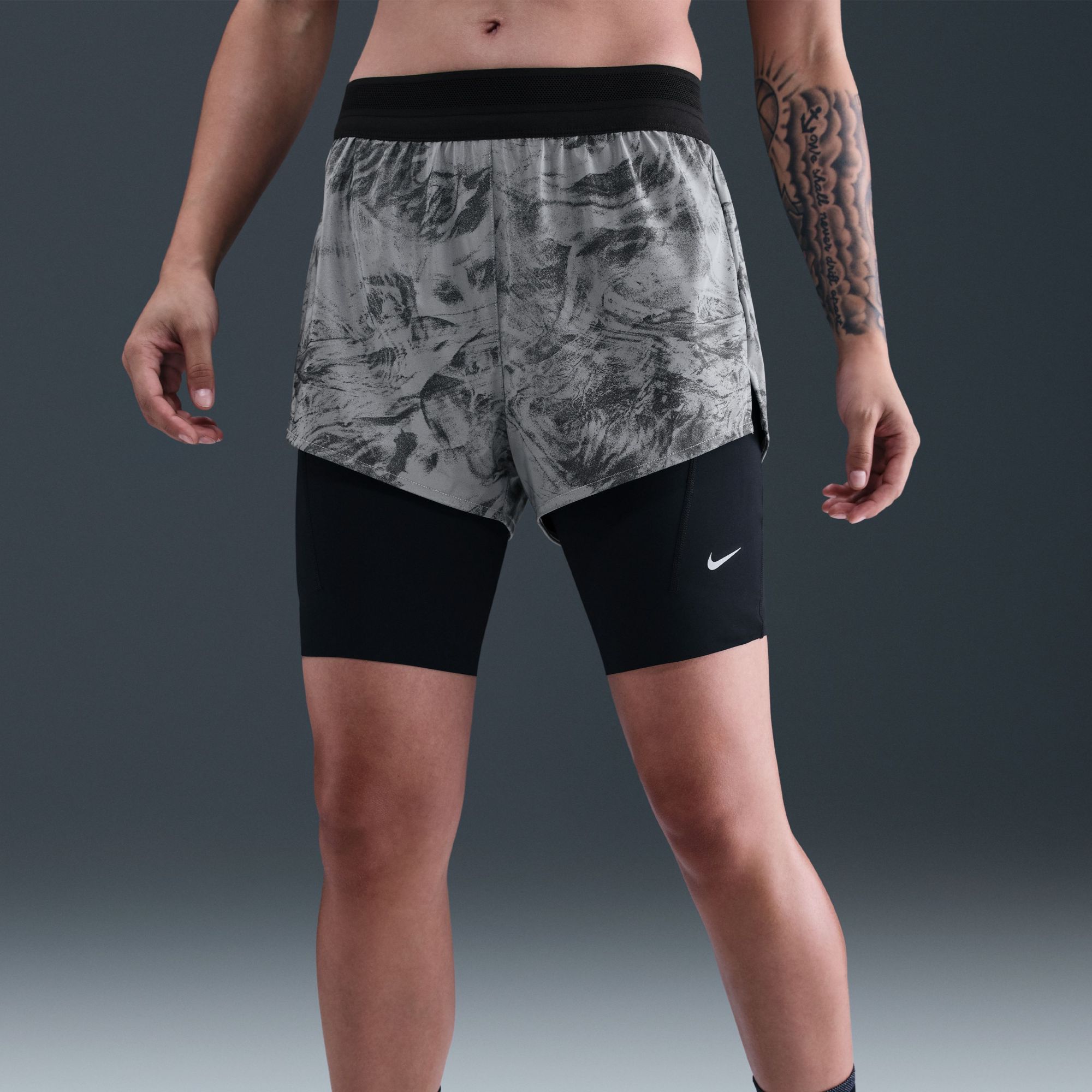 Nike Women's Swift Mid-Rise 2-in-1 Running Shorts with Reflective Accents product image