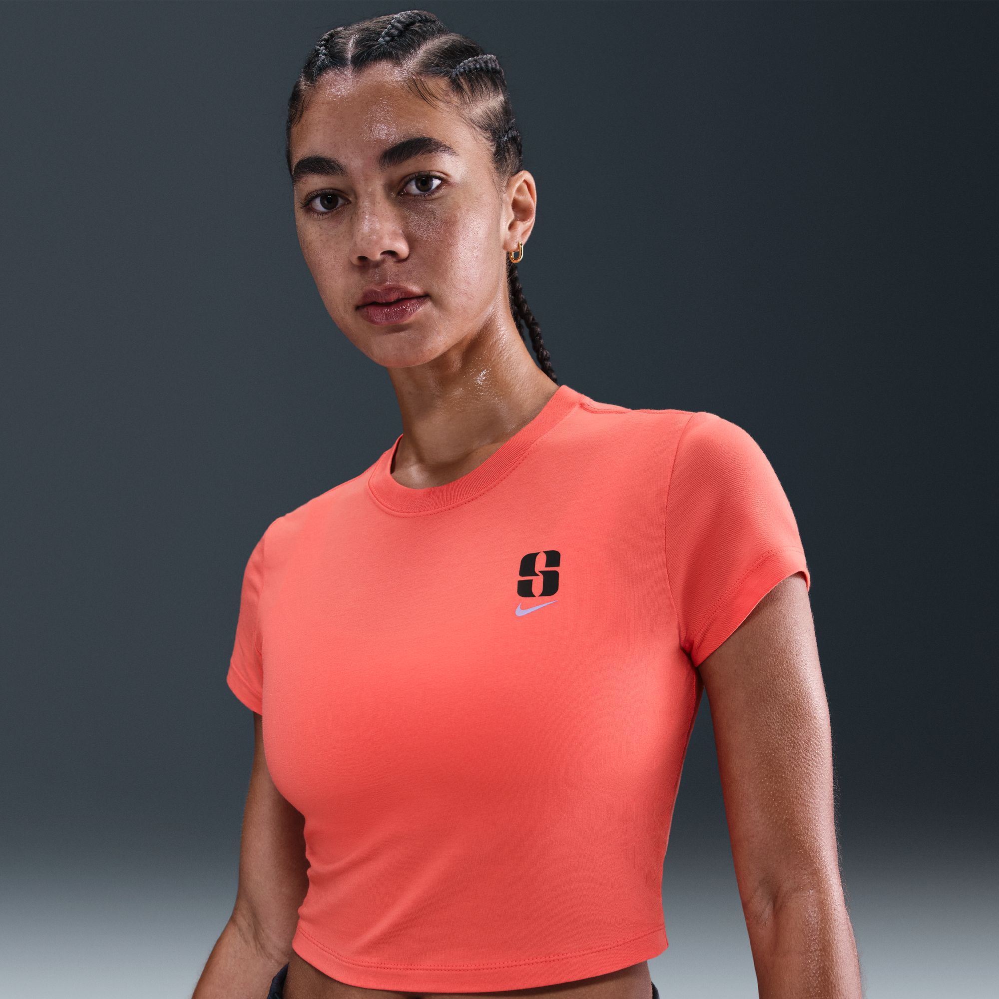 Nike Women's Sabrina Ionescu Short-Sleeve Cropped T-Shirt product image