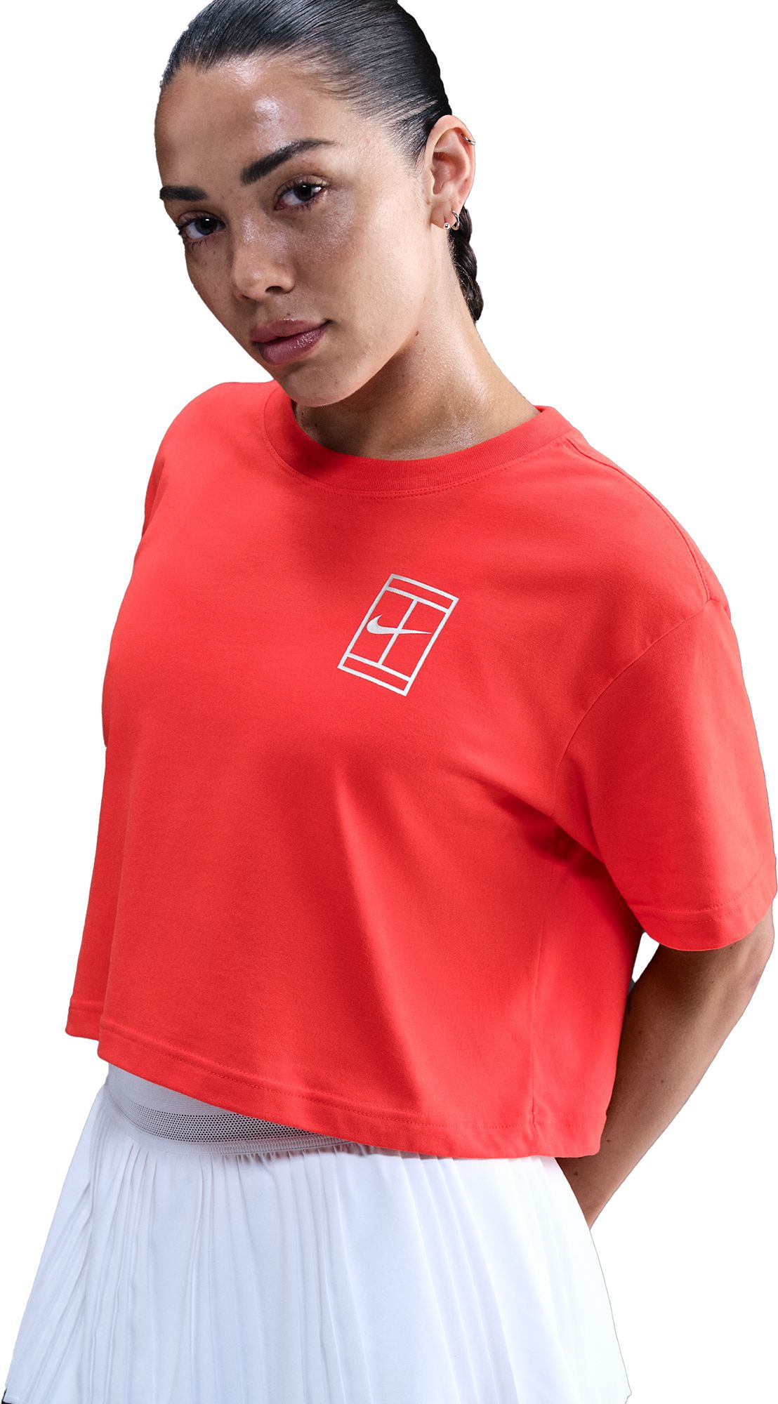 Nike Women's Dri-FIT Slam Short Sleeve Cropped Tennis T-Shirt product image