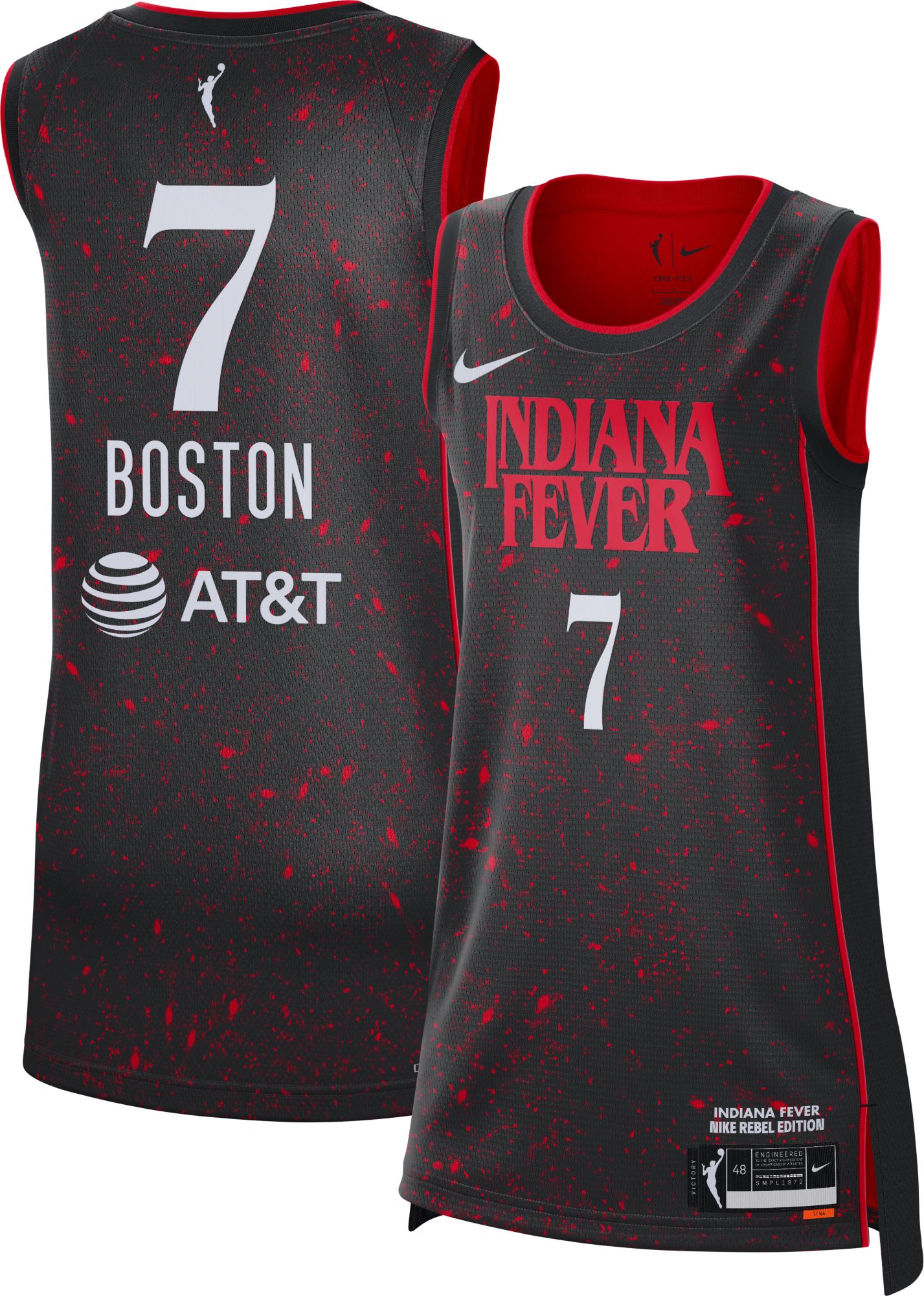 Nike Adult Indiana Fever Aliyah Boston #7 Stranger Things Rebel Jersey product image