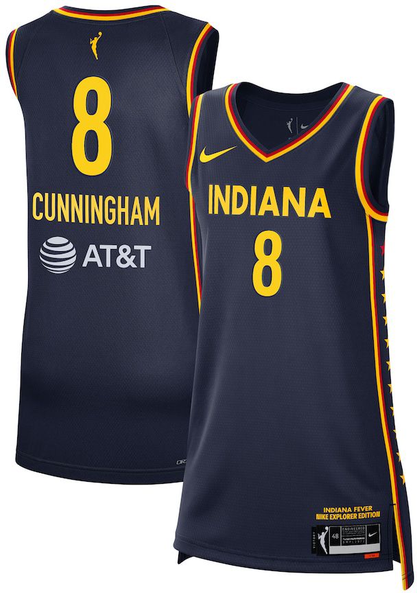 Nike Adult Indiana Fever Sophie Cunningham #8 Navy Explorer Jersey product image