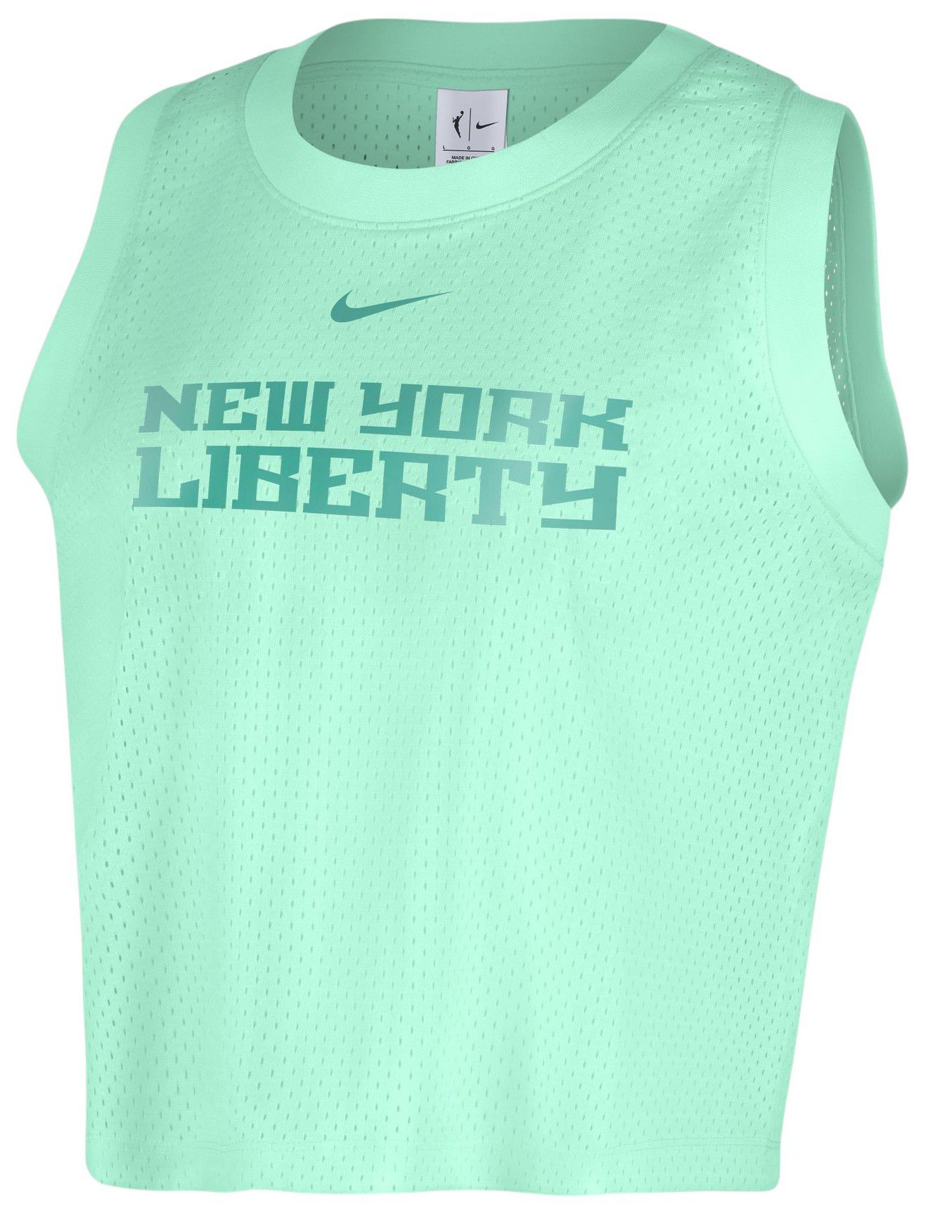 Nike Women's New York Liberty Mint Wordmark Mesh Tank Top product image