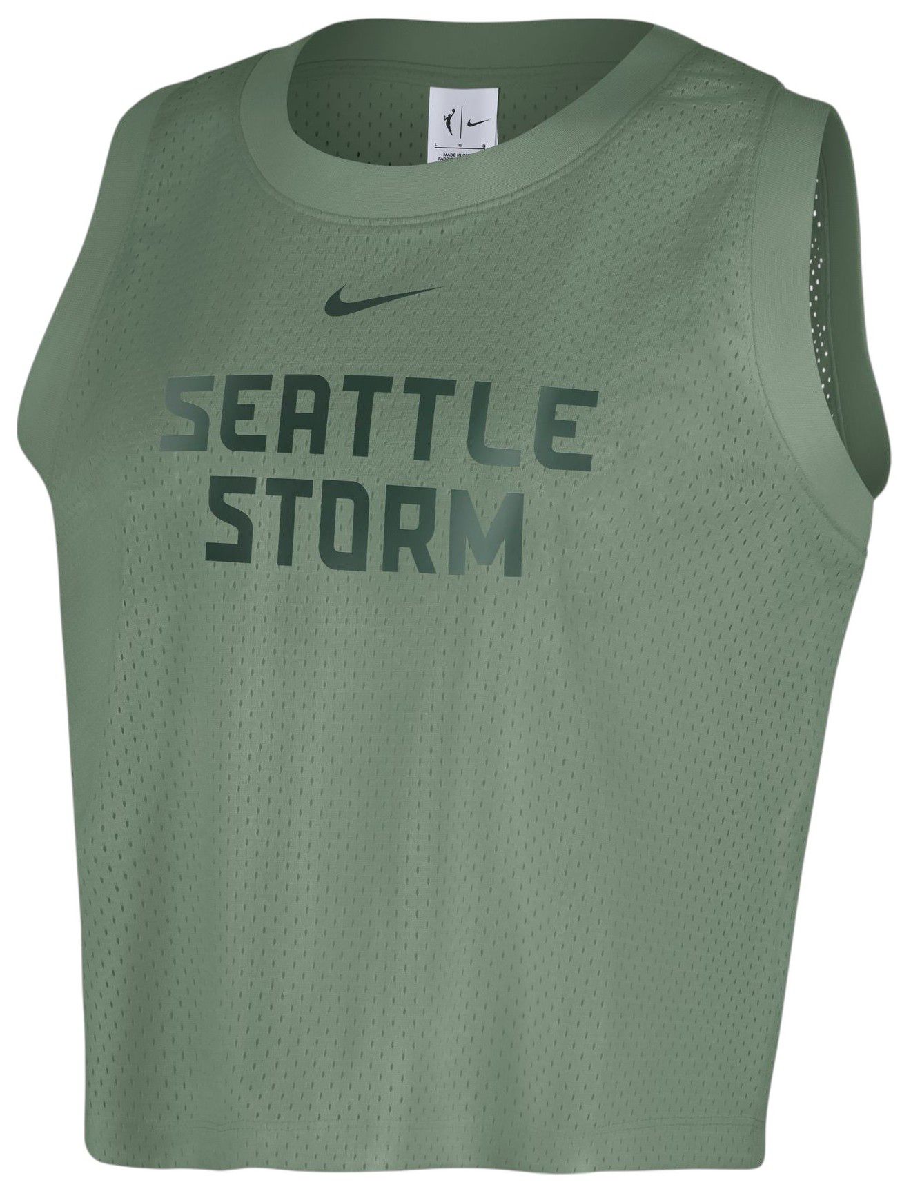 Nike Women's Seattle Storm Green Wordmark Mesh Tank Top product image