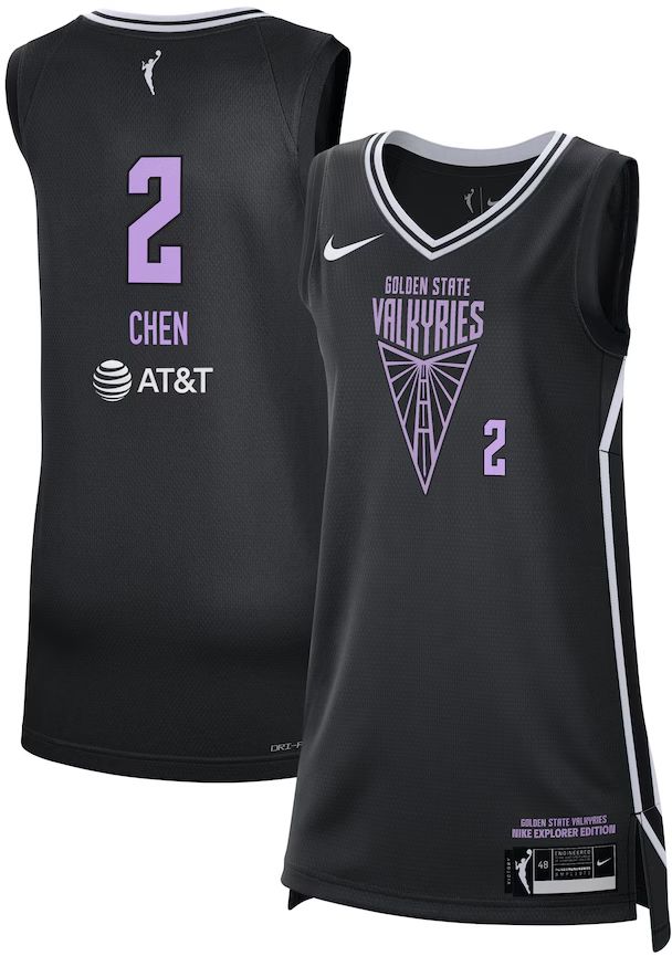 Nike Women's Golden State Valkyries Kaitlyn Chen #2 Black Explorer Jersey product image