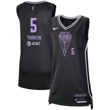 sorry, Nike Women's Golden State Valkyries Kayla Thornton #5 Black Explorer Jersey is currently out of stock