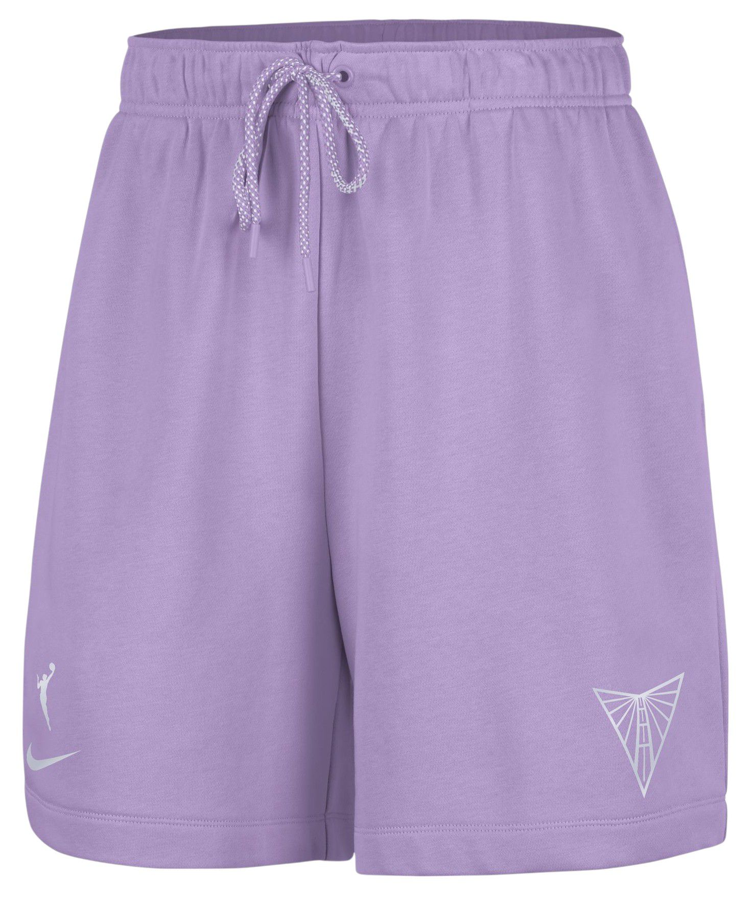 Nike Women's Golden State Valkyries Lilac 6 Fleece Shorts product image