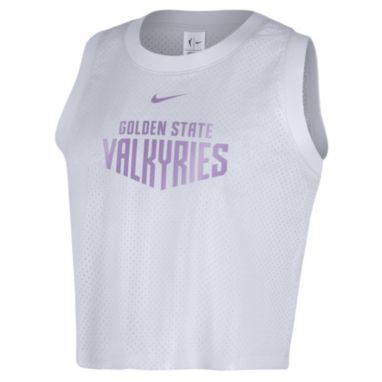 sorry, Nike Women's Golden State Valkyries White Wordmark Mesh Tank Top is currently out of stock